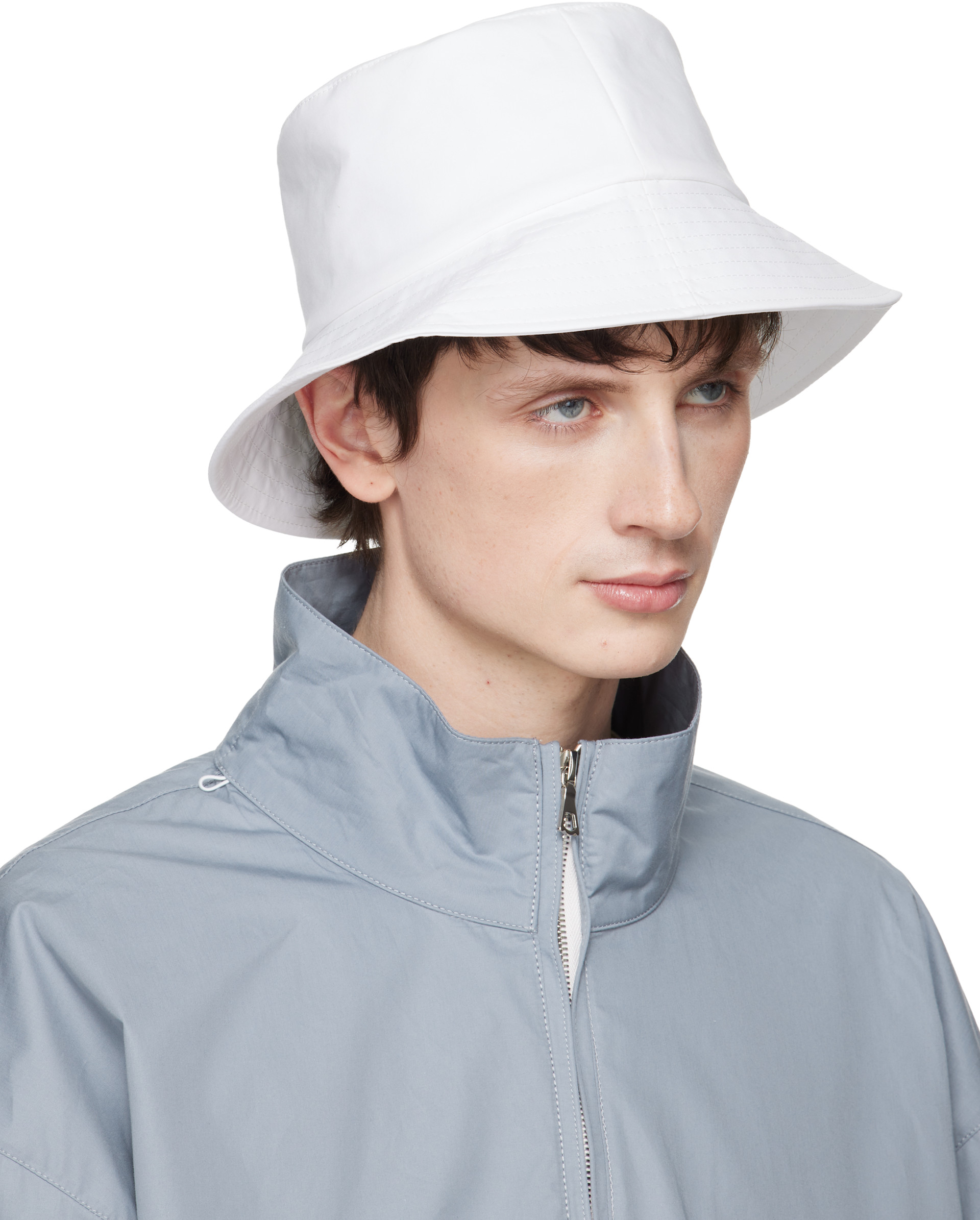 Rier - Chapeau bob blanc en coton