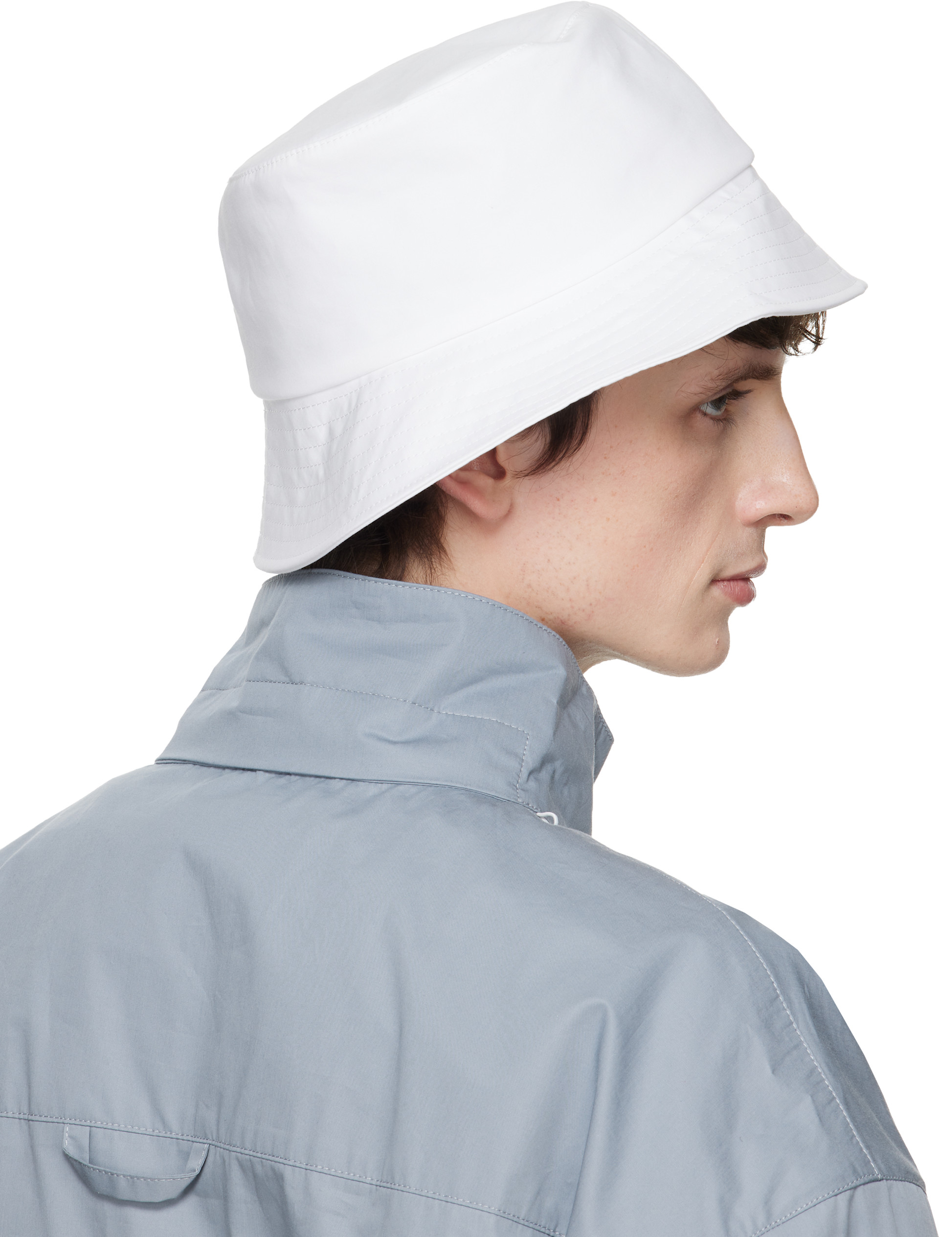 Rier - Chapeau bob blanc en coton