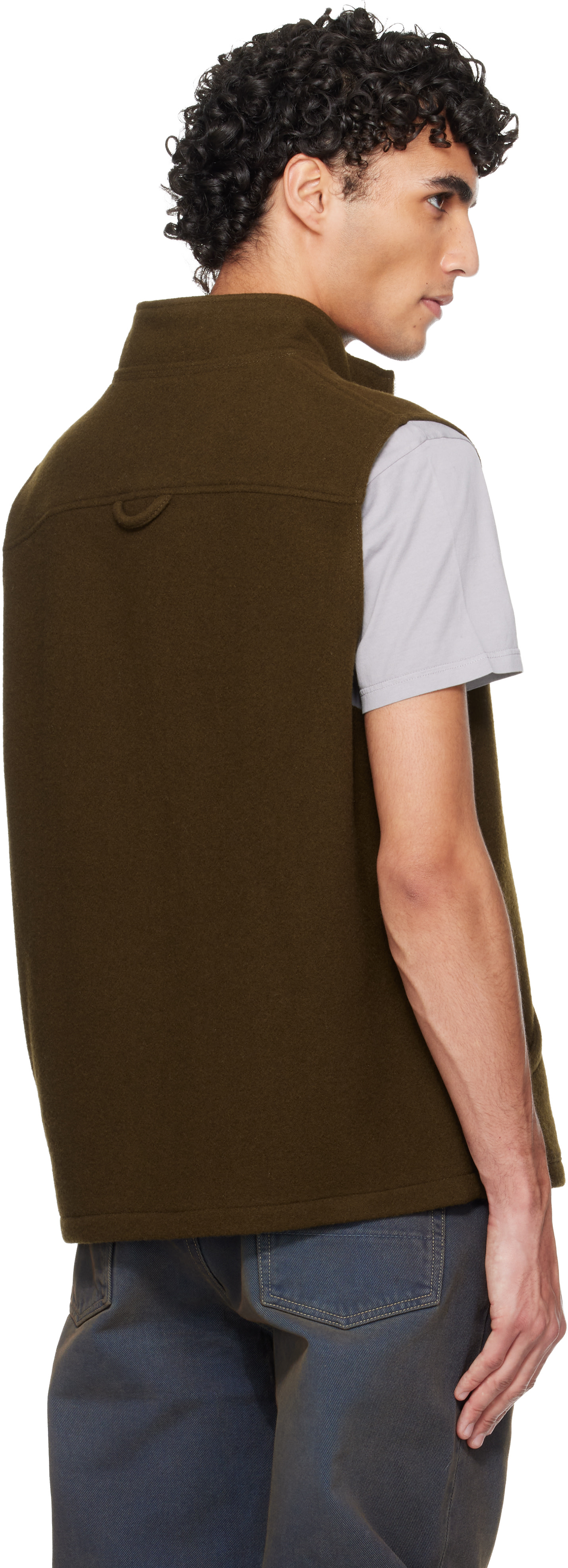 Rier - Khaki Fleece Full Zip Vest