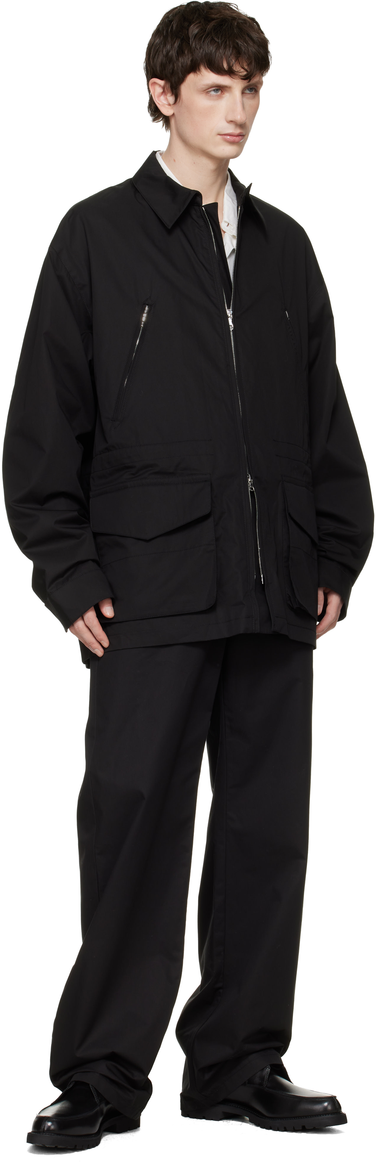 Rier - Pantalon noir en coton