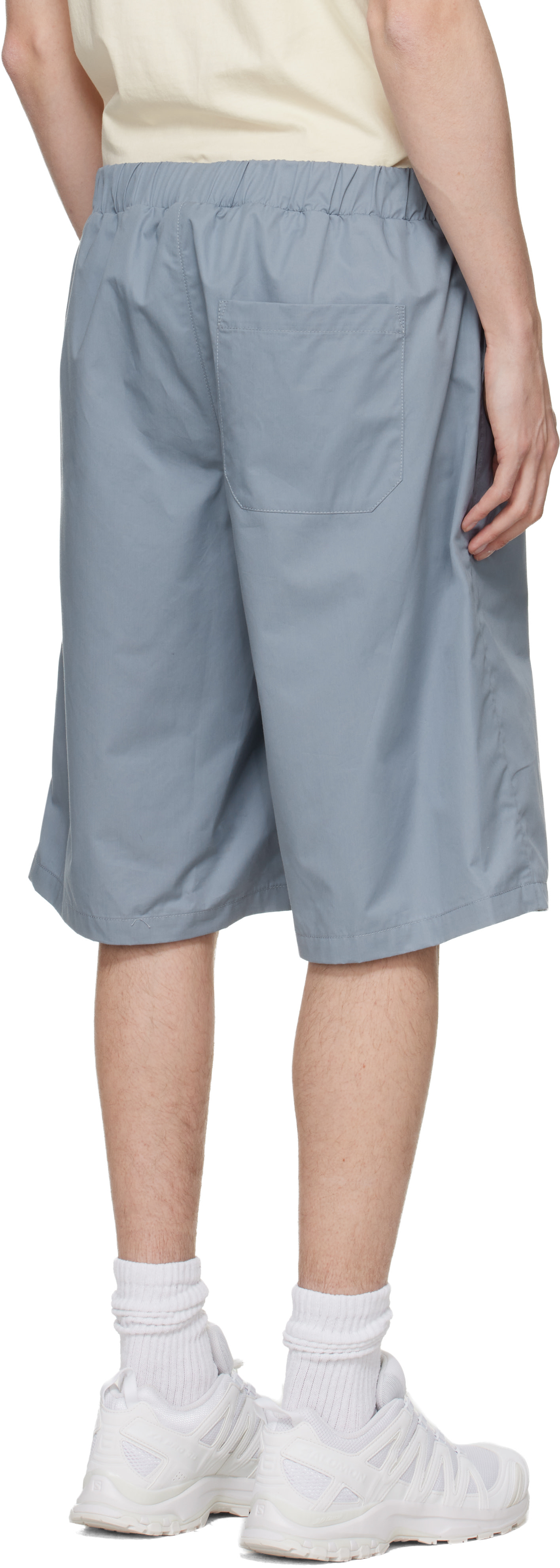 Rier - Short de style bermuda bleu en coton