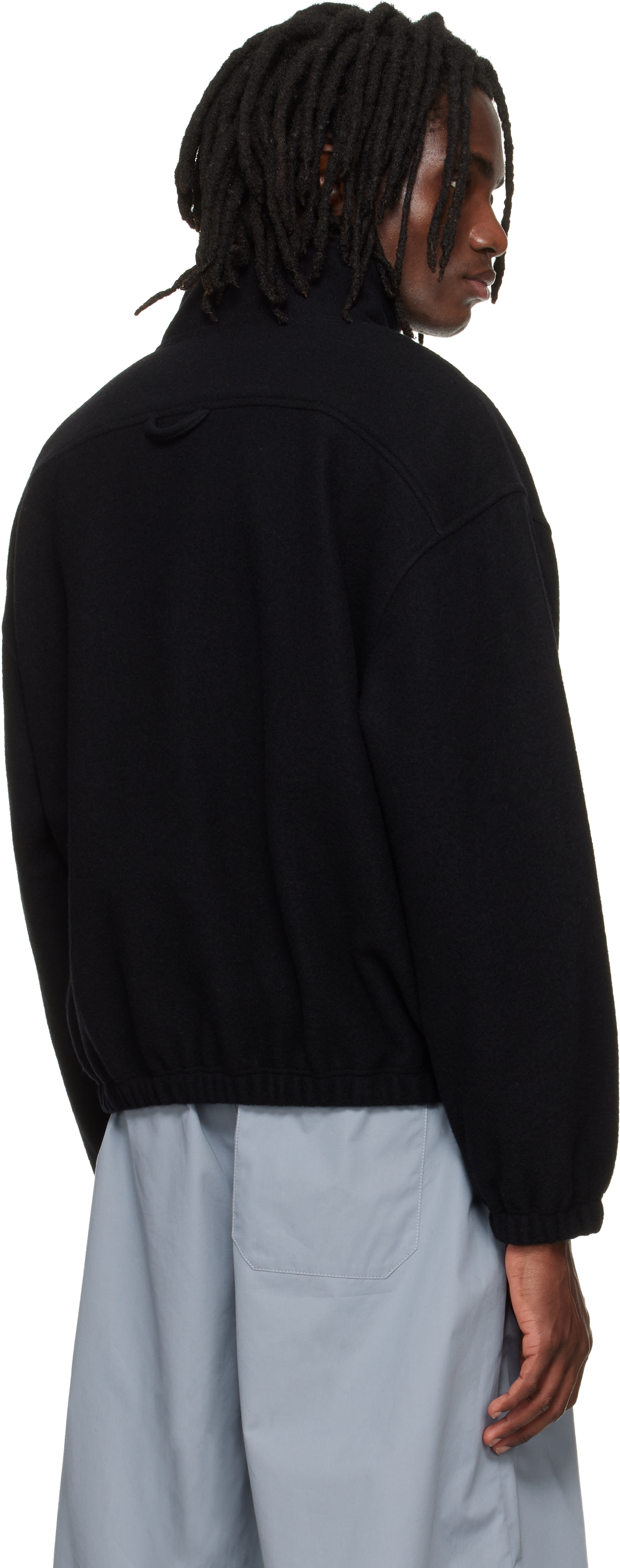 Rier - Pull noir en molleton