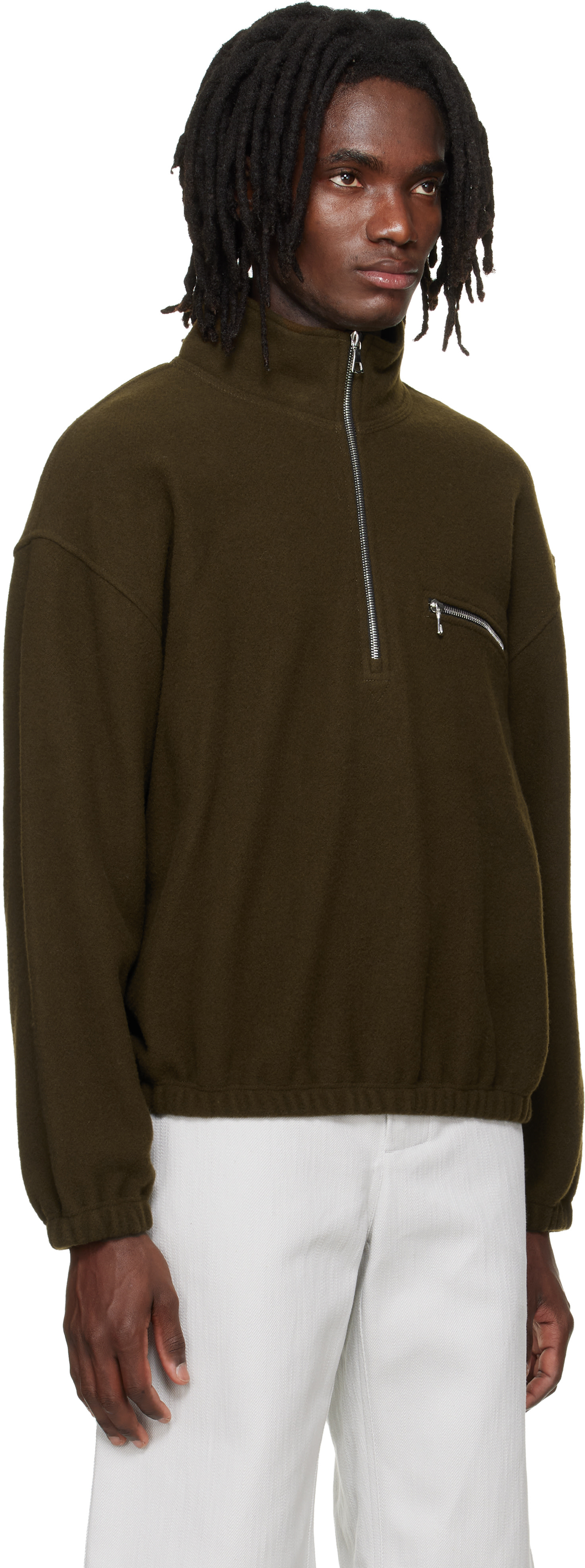 Rier - Khaki Fleece Sweatshirt