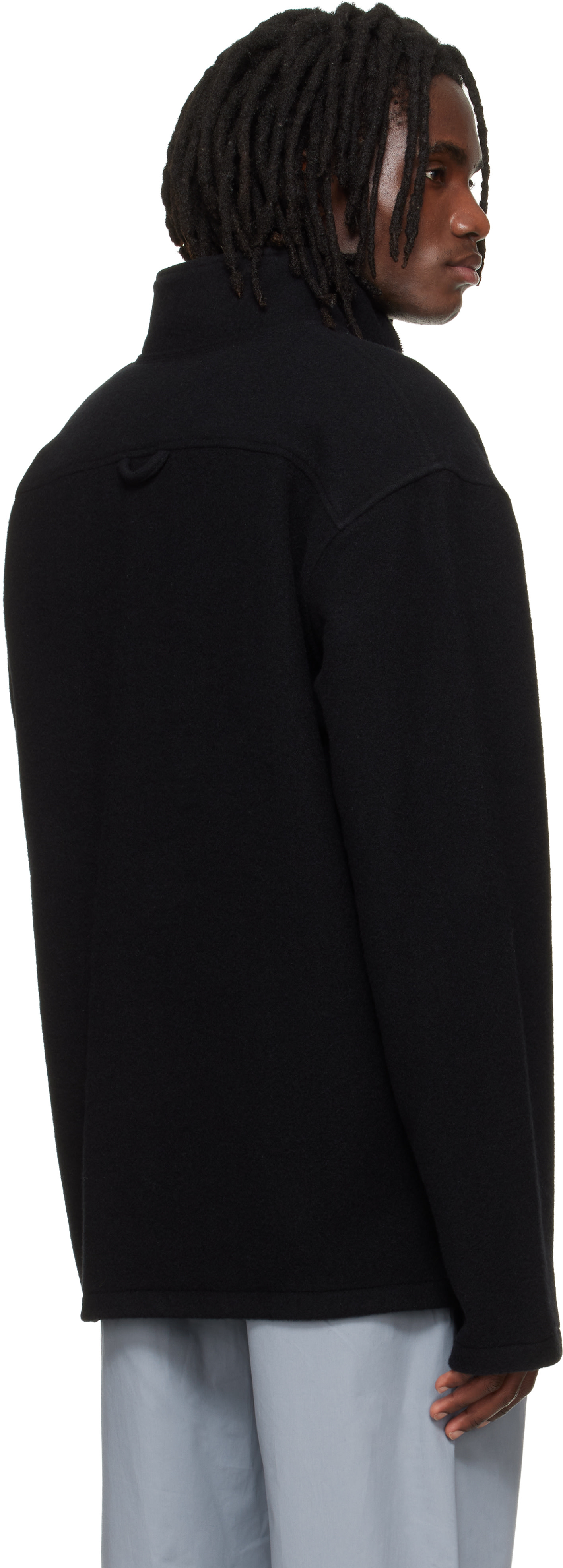 Rier - Pull de style athlétique noir en molleton