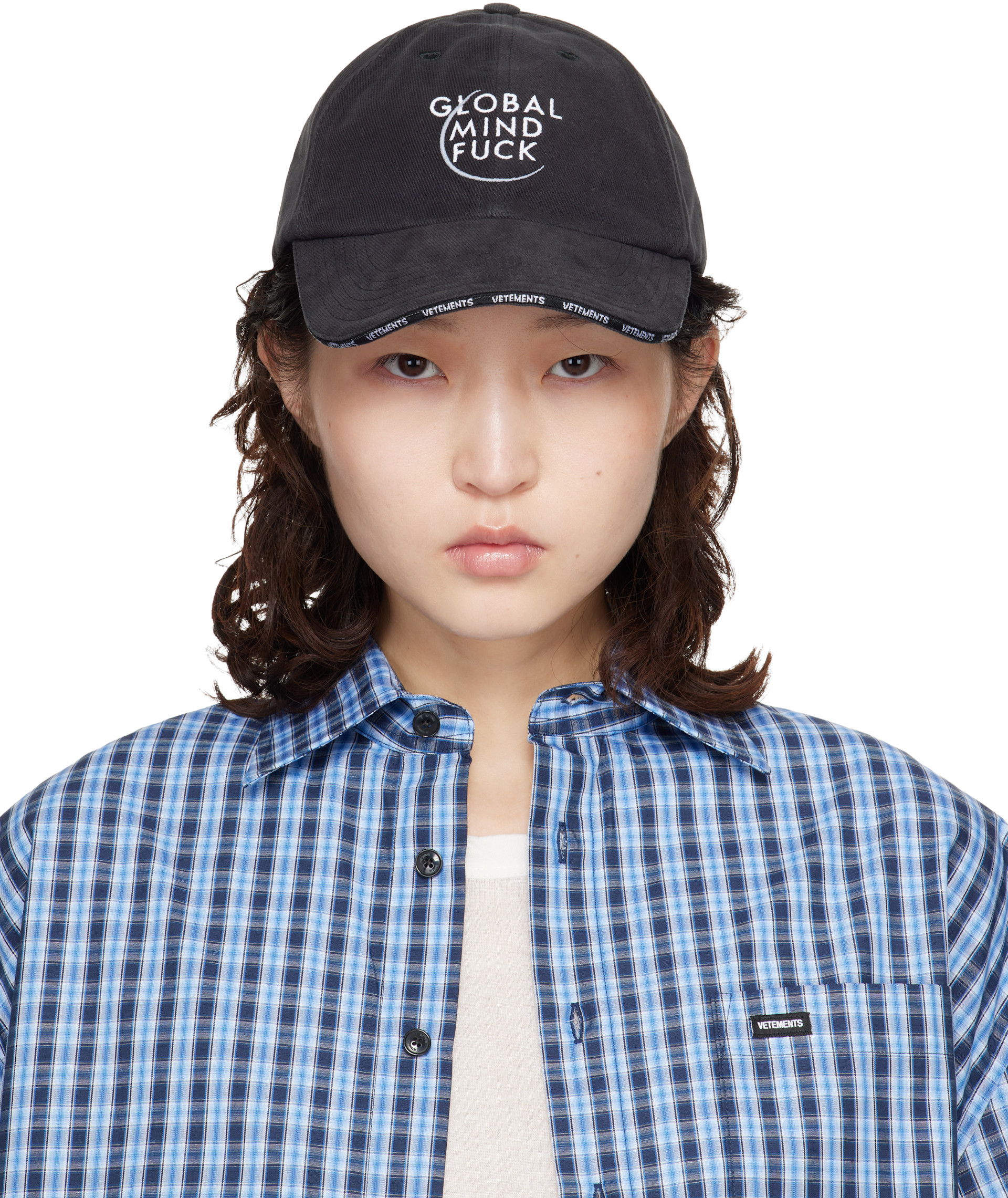 VETEMENTS - 블랙 글로벌 MF 볼캡