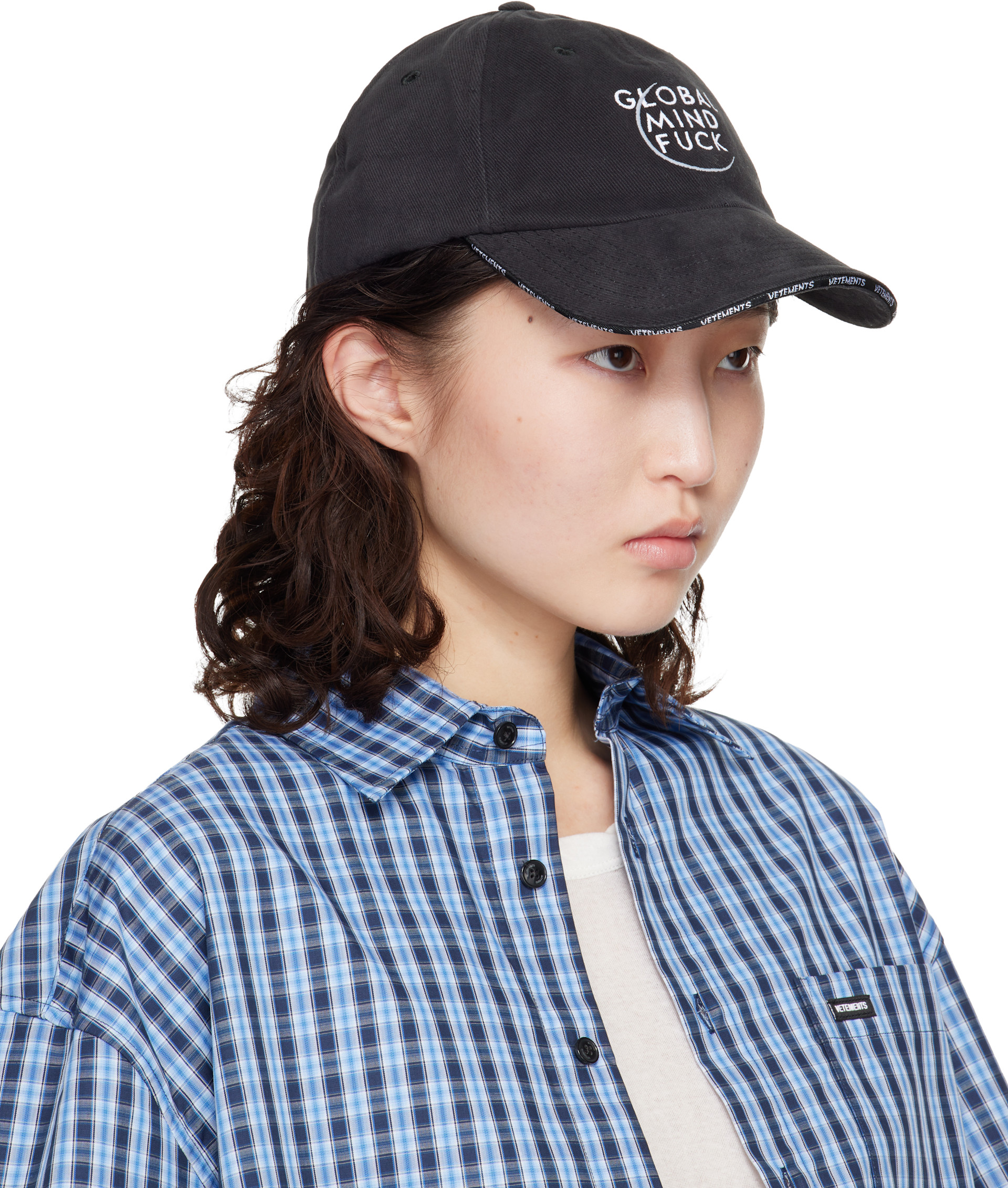 VETEMENTS - 블랙 글로벌 MF 볼캡
