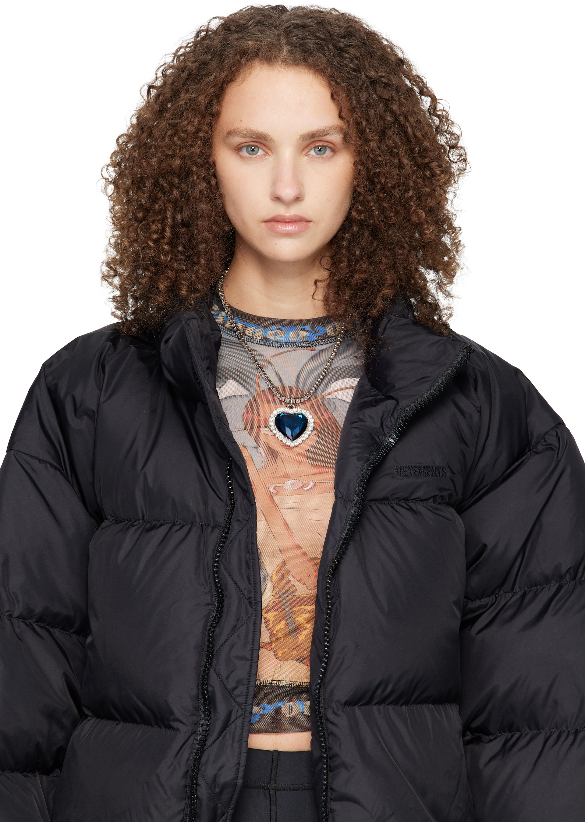 VETEMENTS: Heart Necklace | SSENSE