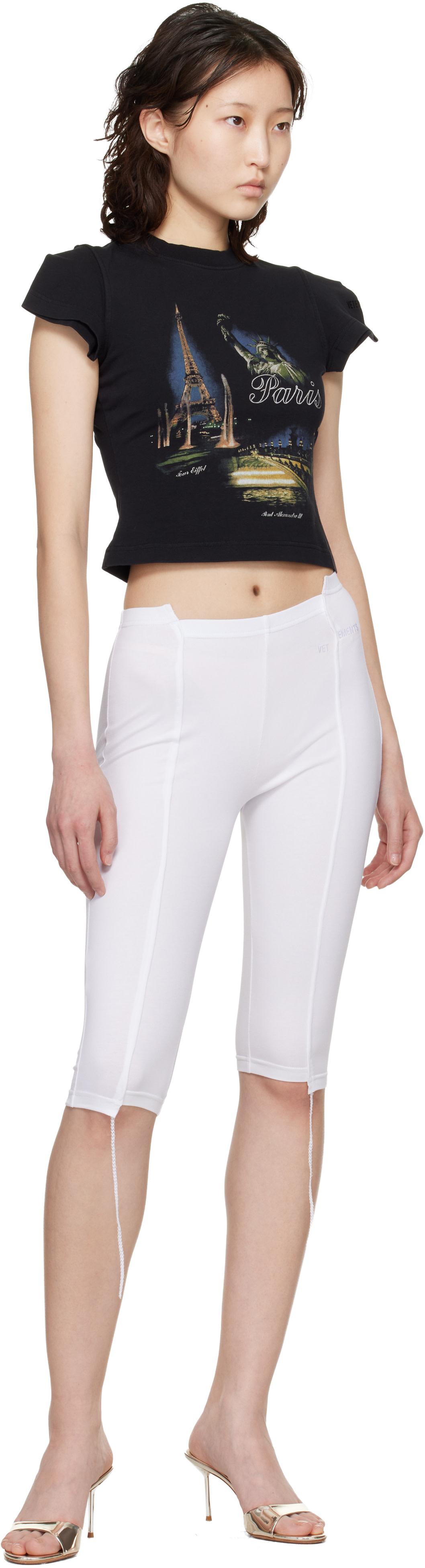 VETEMENTS - Capri écourté blanc