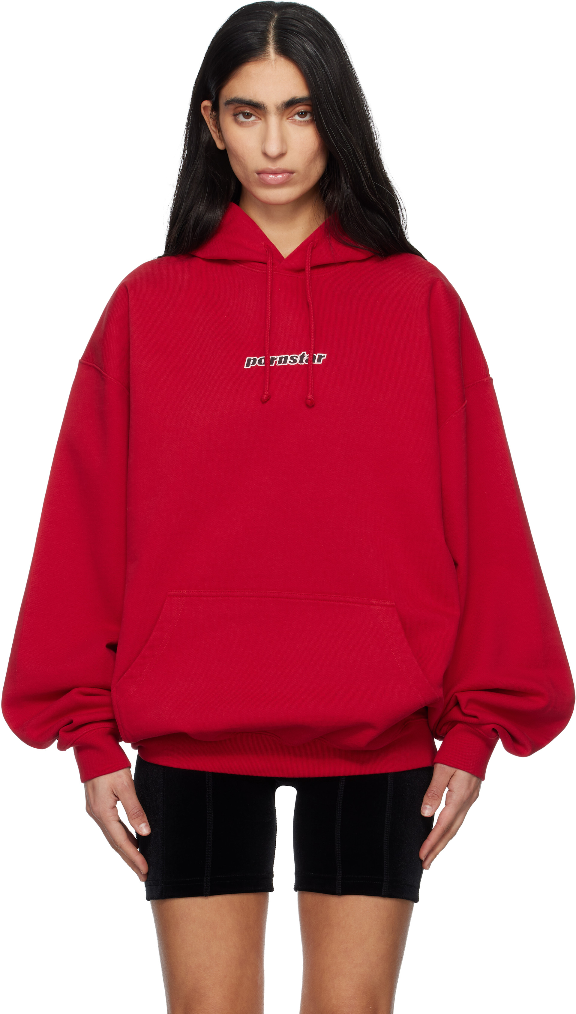 VETEMENTS - Pull à capuche 'Pornstar' rouge