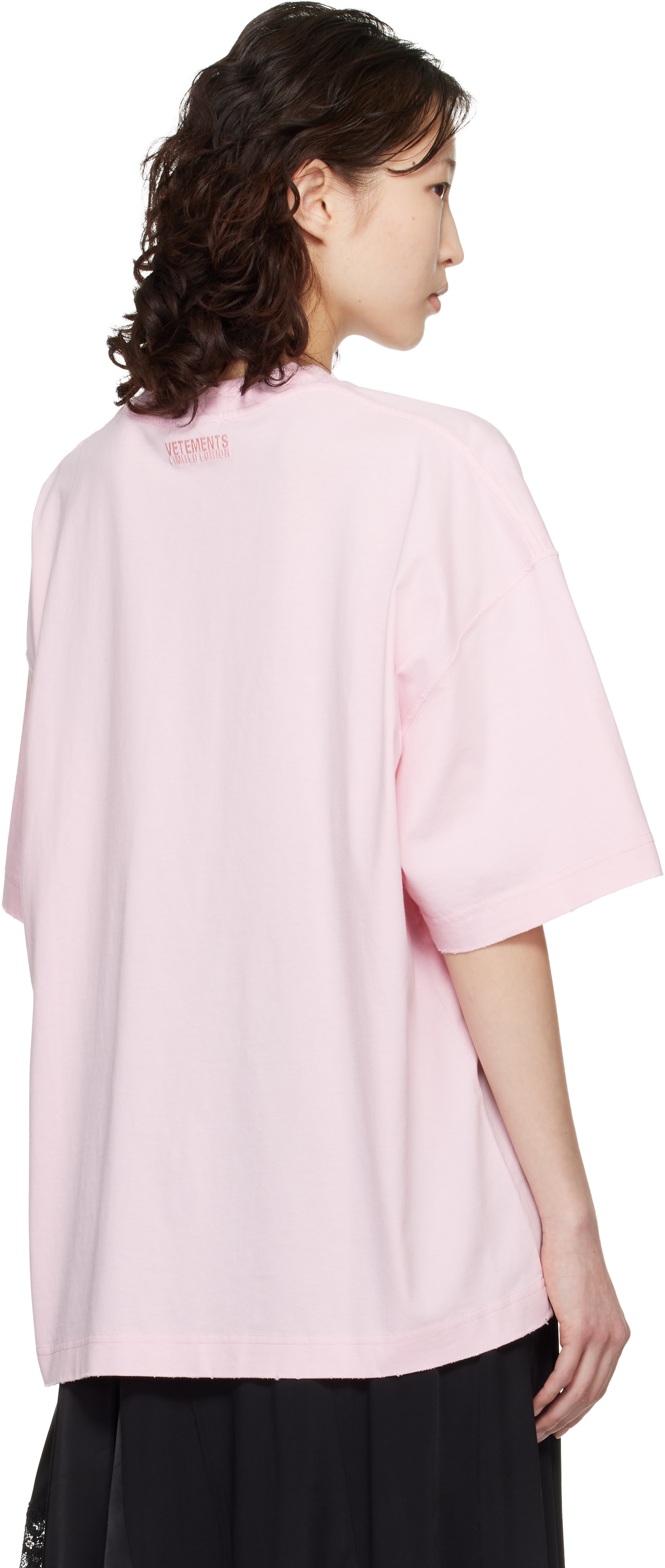 VETEMENTS: Pink Fuck Everything T-Shirt | SSENSE Argentina