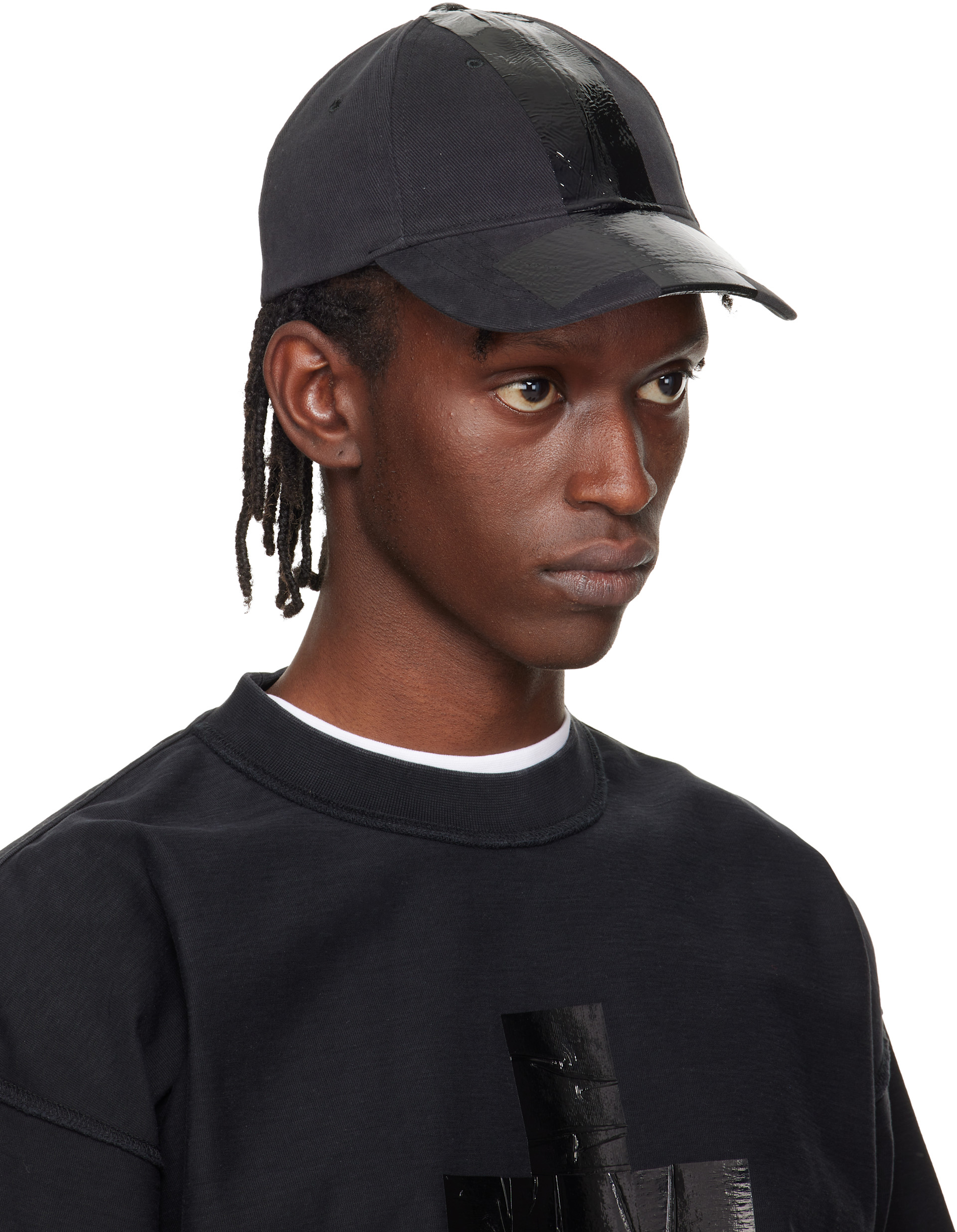 VETEMENTS - 블랙 테이프 볼캡