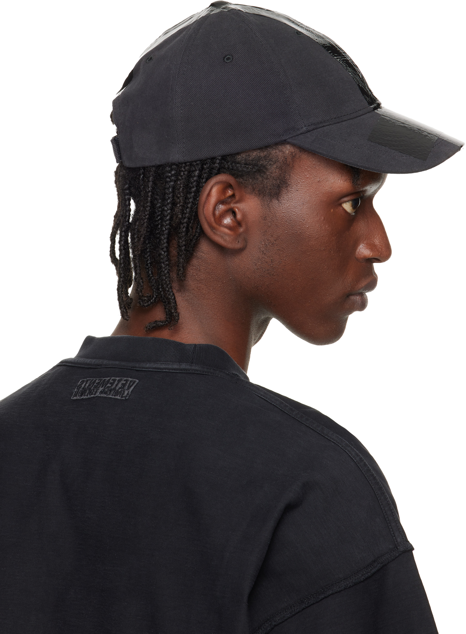 VETEMENTS - 블랙 테이프 볼캡