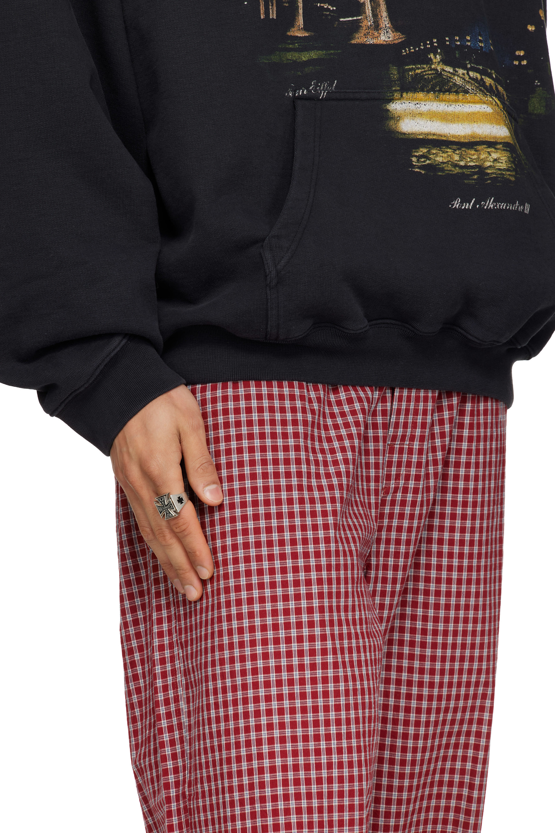 VETEMENTS - 트리플 바이커 크로스 로고 링