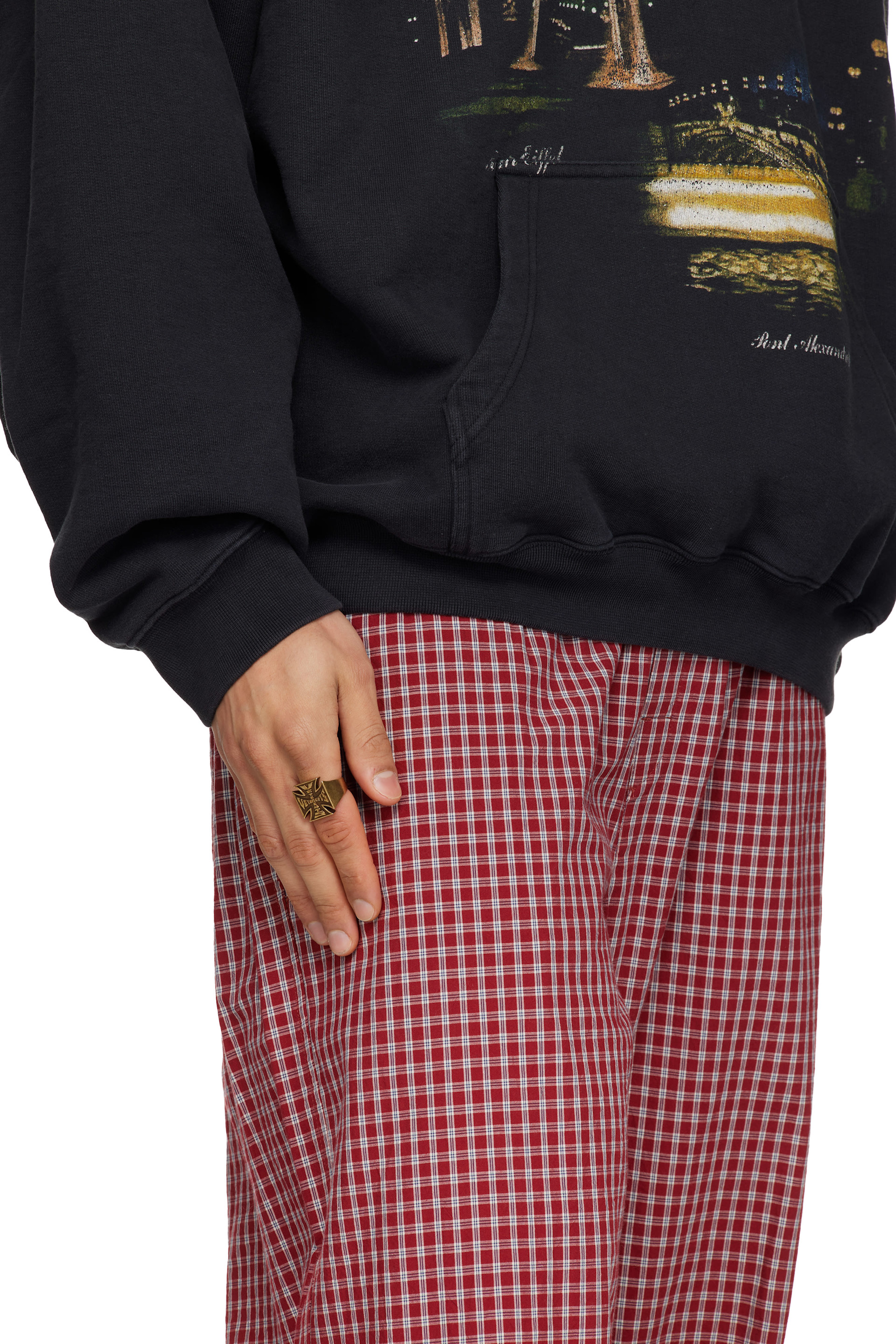 VETEMENTS - 바이커 크로스 로고 링