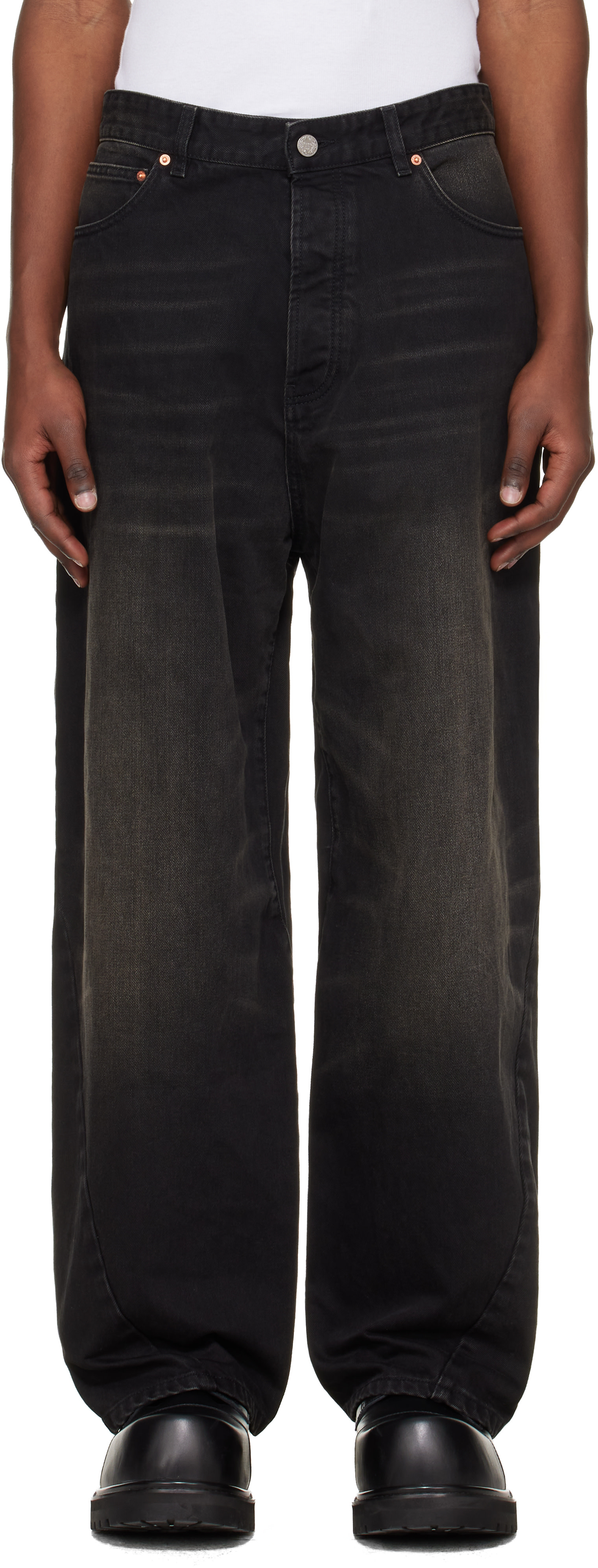 VETEMENTS - Black Spiral Jeans