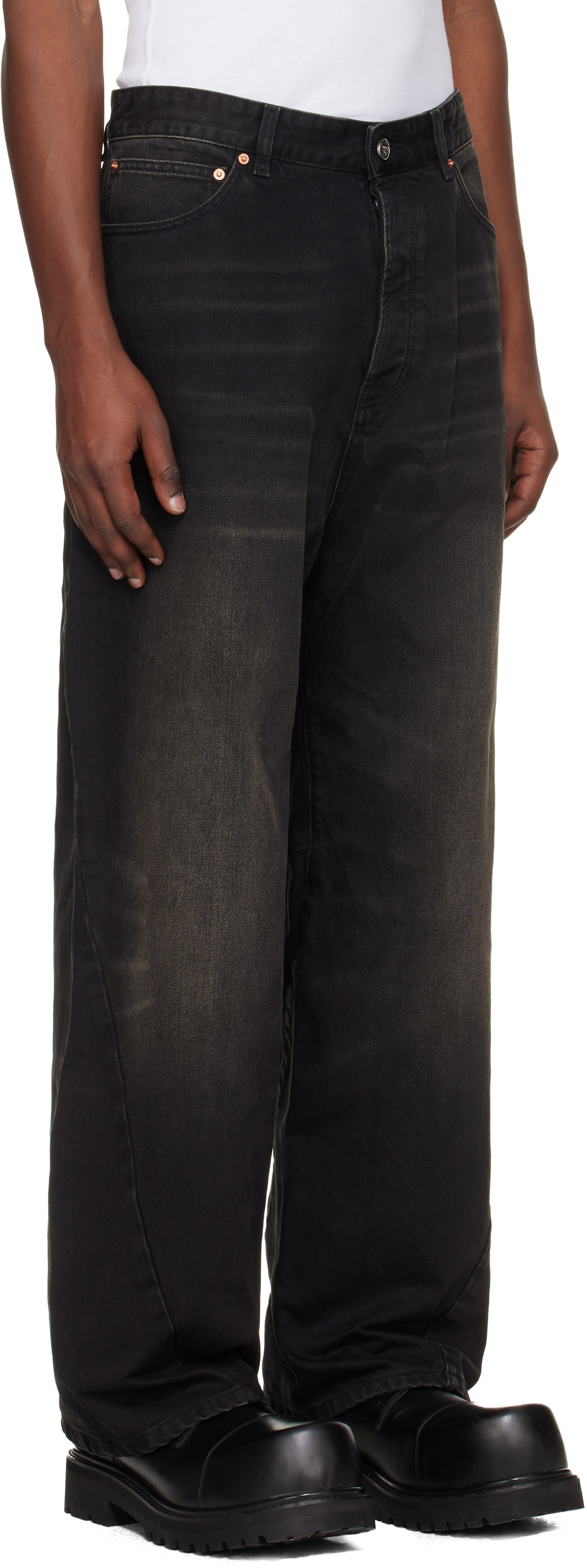 VETEMENTS - Black Spiral Jeans