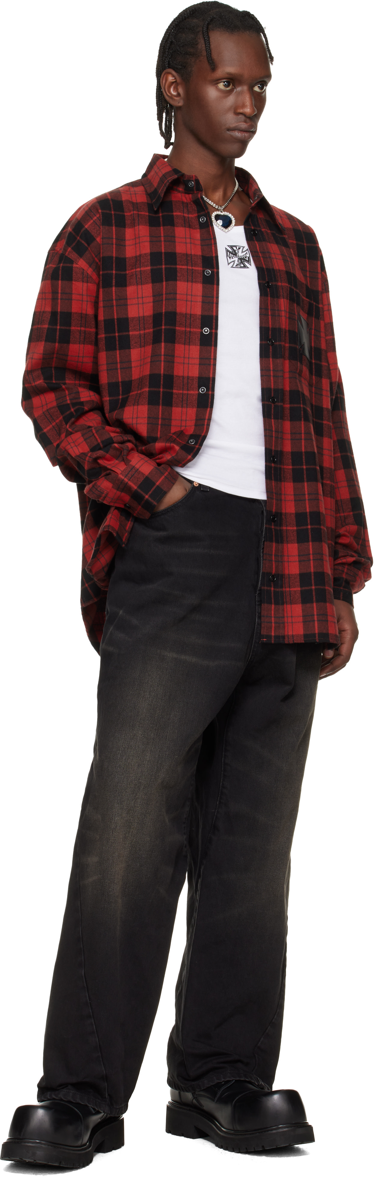 VETEMENTS - Black Spiral Jeans