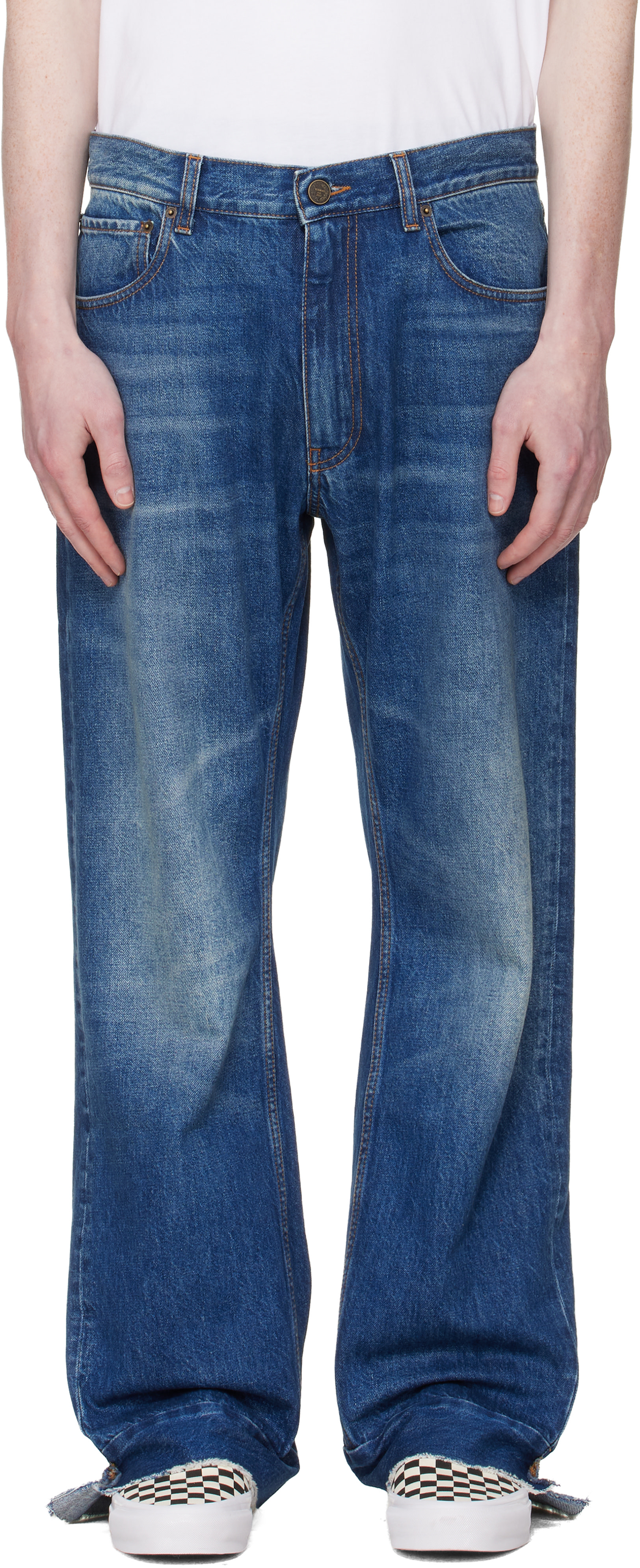 VETEMENTS - Jean semi-évasé bleu