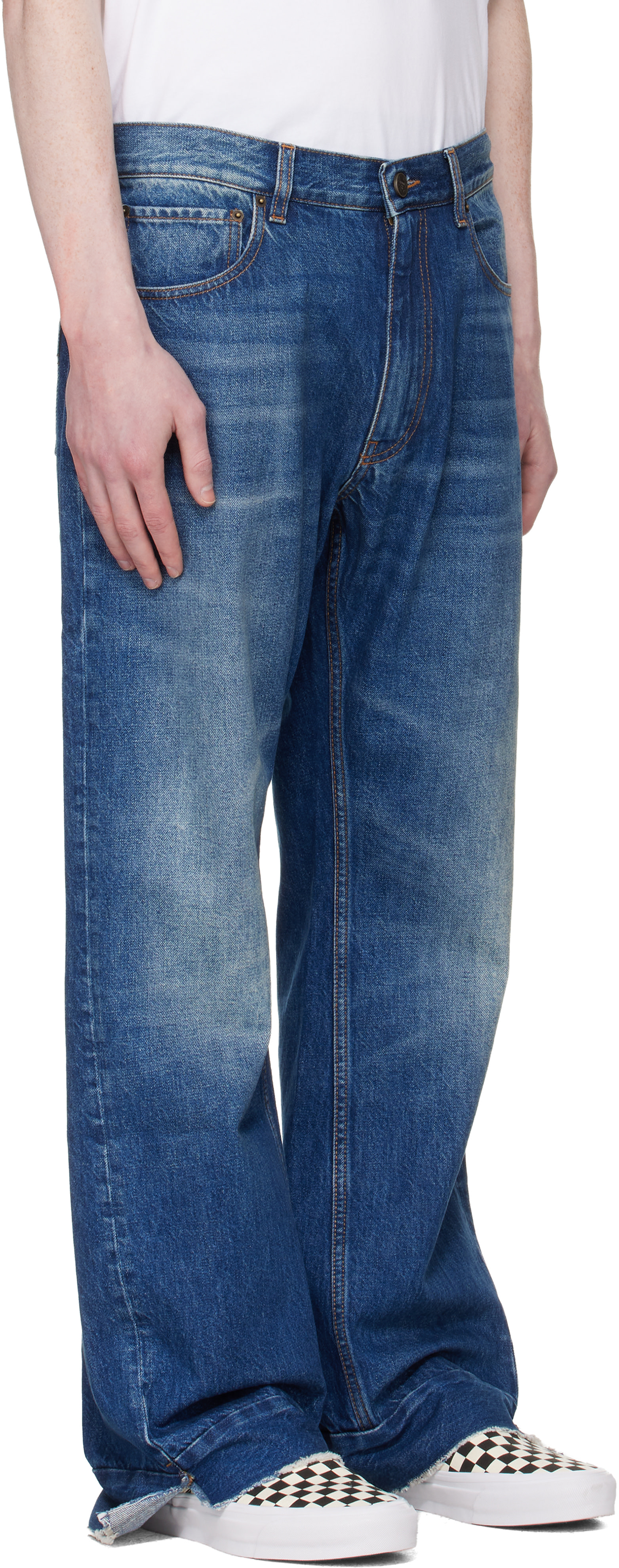 VETEMENTS - Jean semi-évasé bleu