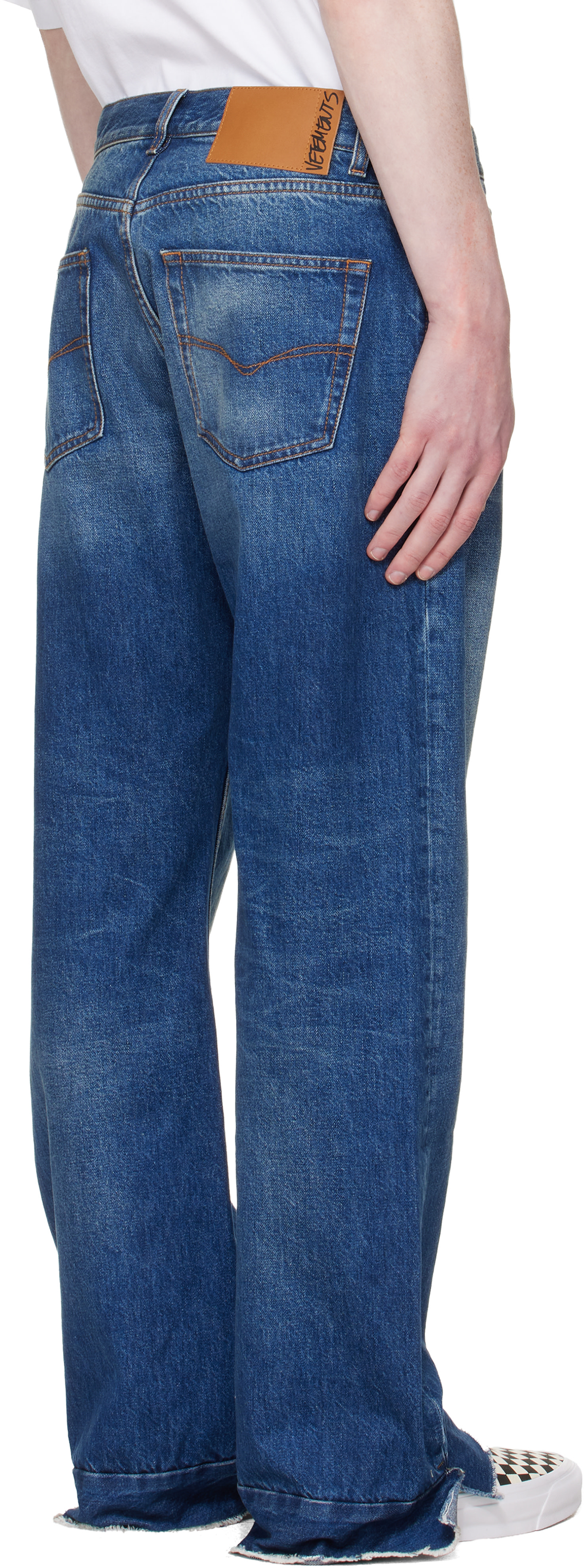 VETEMENTS - Jean semi-évasé bleu