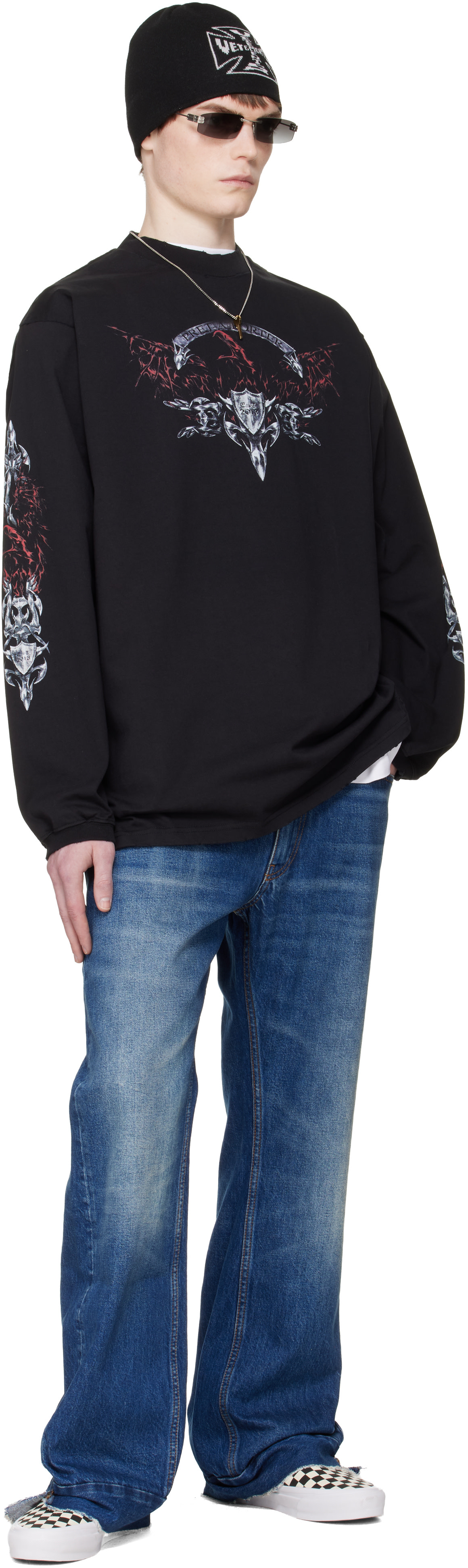 VETEMENTS - Jean semi-évasé bleu