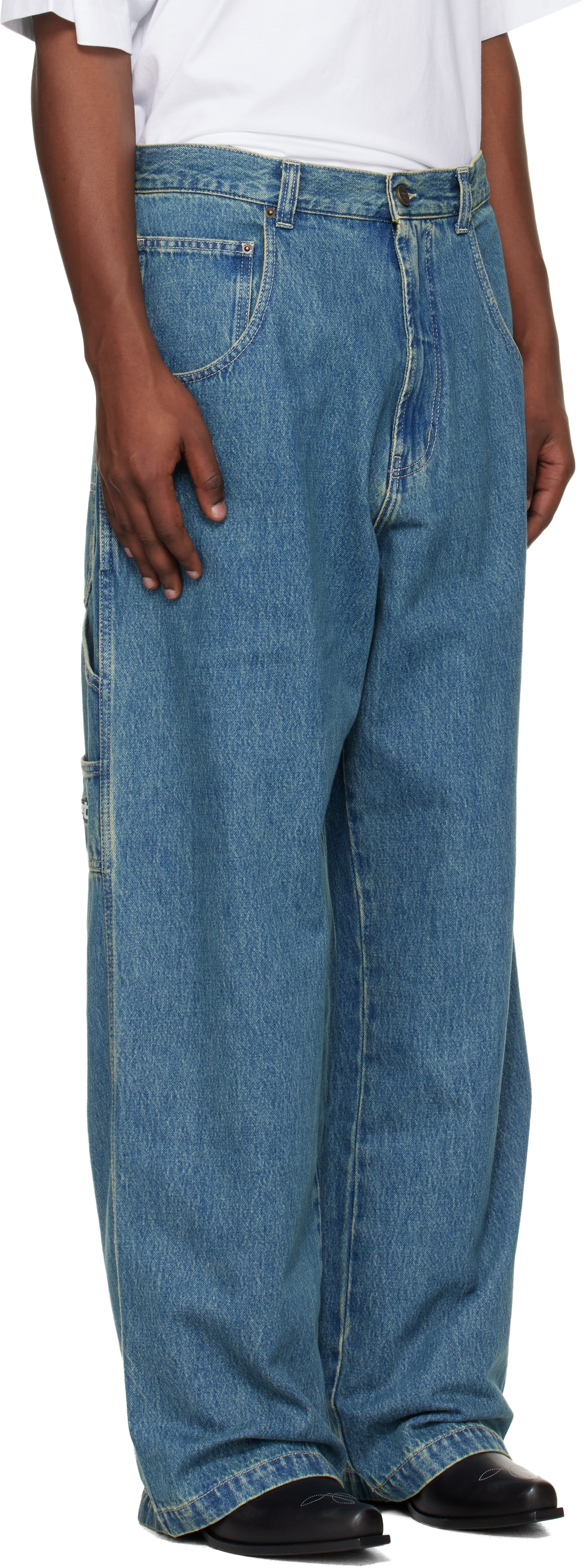 VETEMENTS - 블루 힙합 데님 진