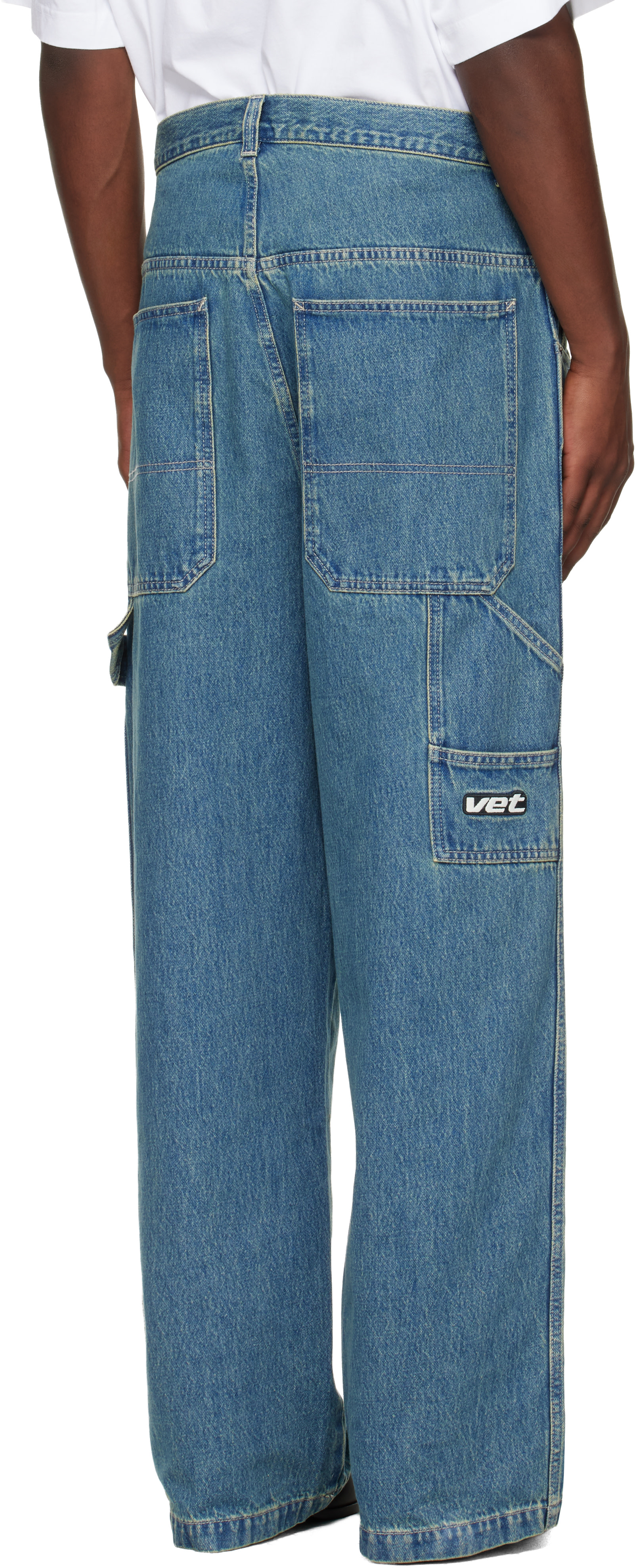 VETEMENTS: Blue Hip-Hop Jeans | SSENSE
