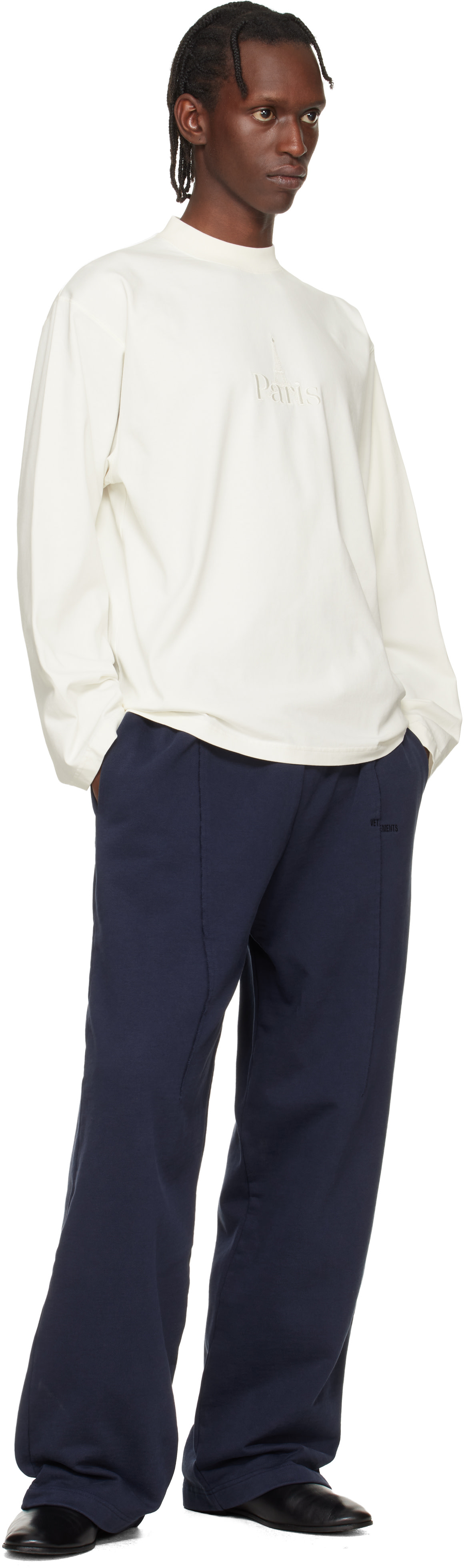 VETEMENTS - ネイビー Cut スウェットパンツ