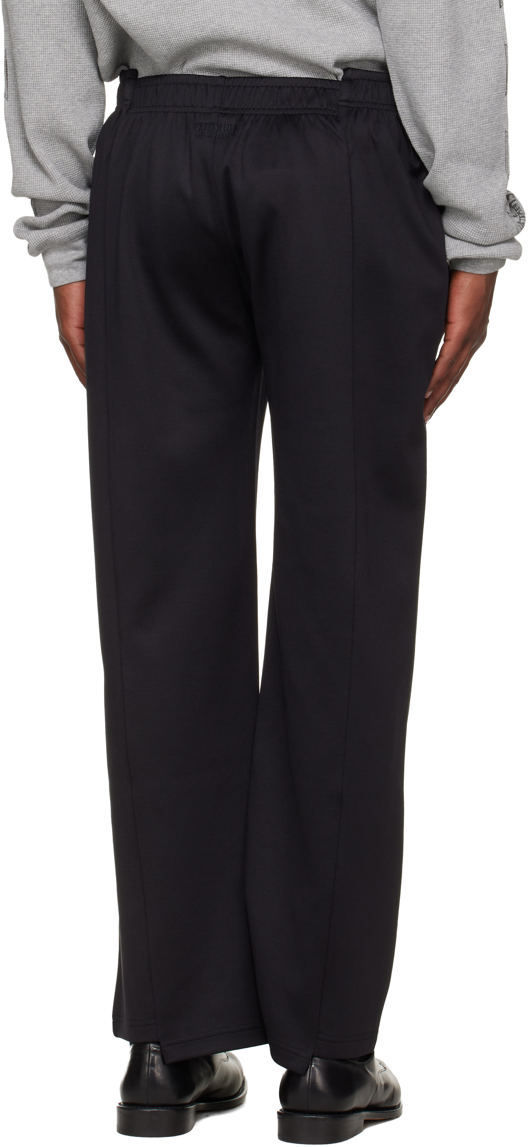 VETEMENTS - Black Cut-Up Athletic Sweatpants