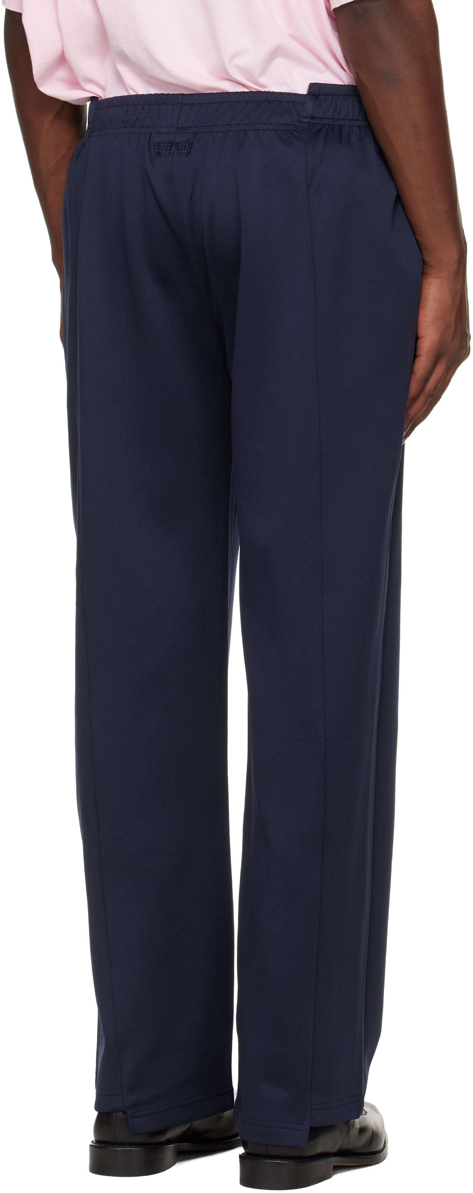 VETEMENTS - Navy Cut-Up Athletic Sweatpants