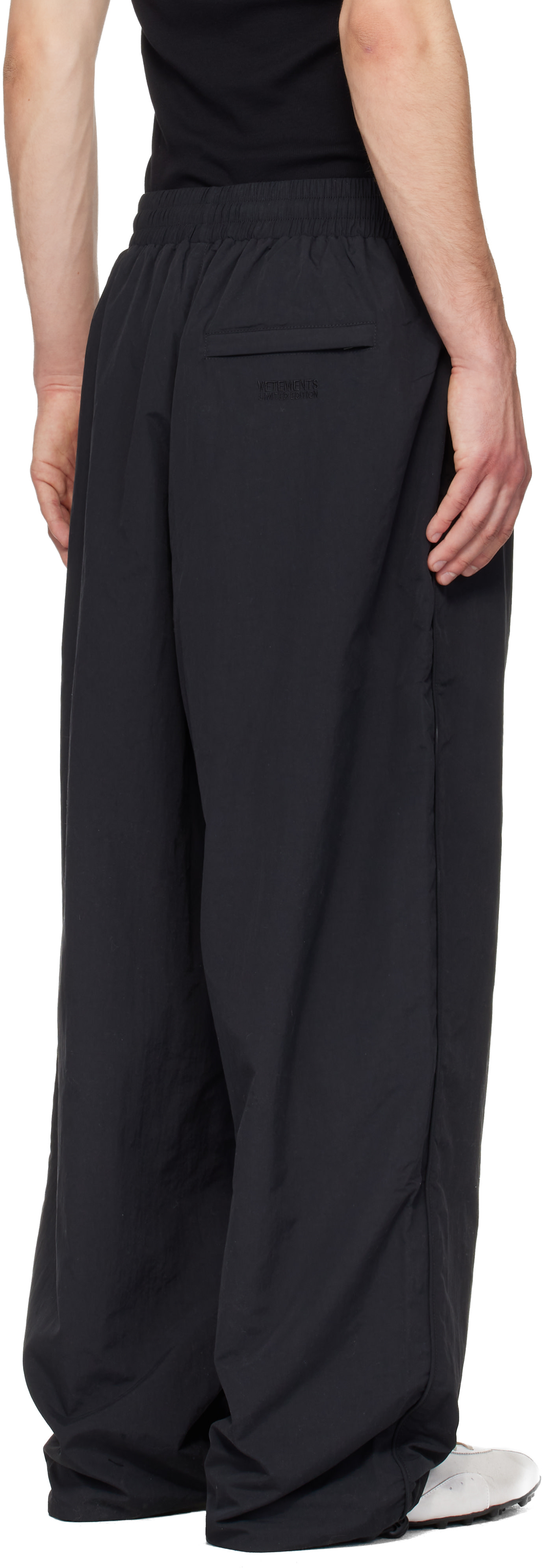 VETEMENTS - ブラック 'Global MF' トラックパンツ