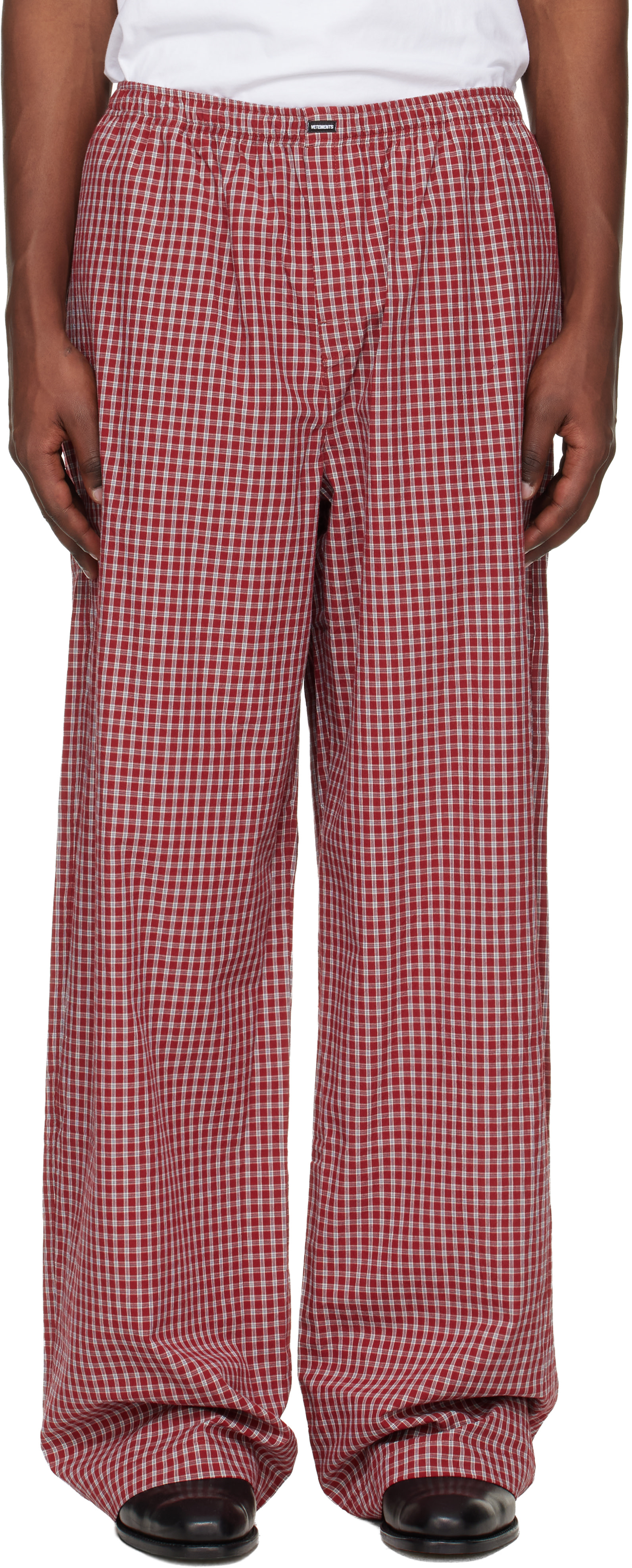 VETEMENTS - Red Check Pyjama Pants