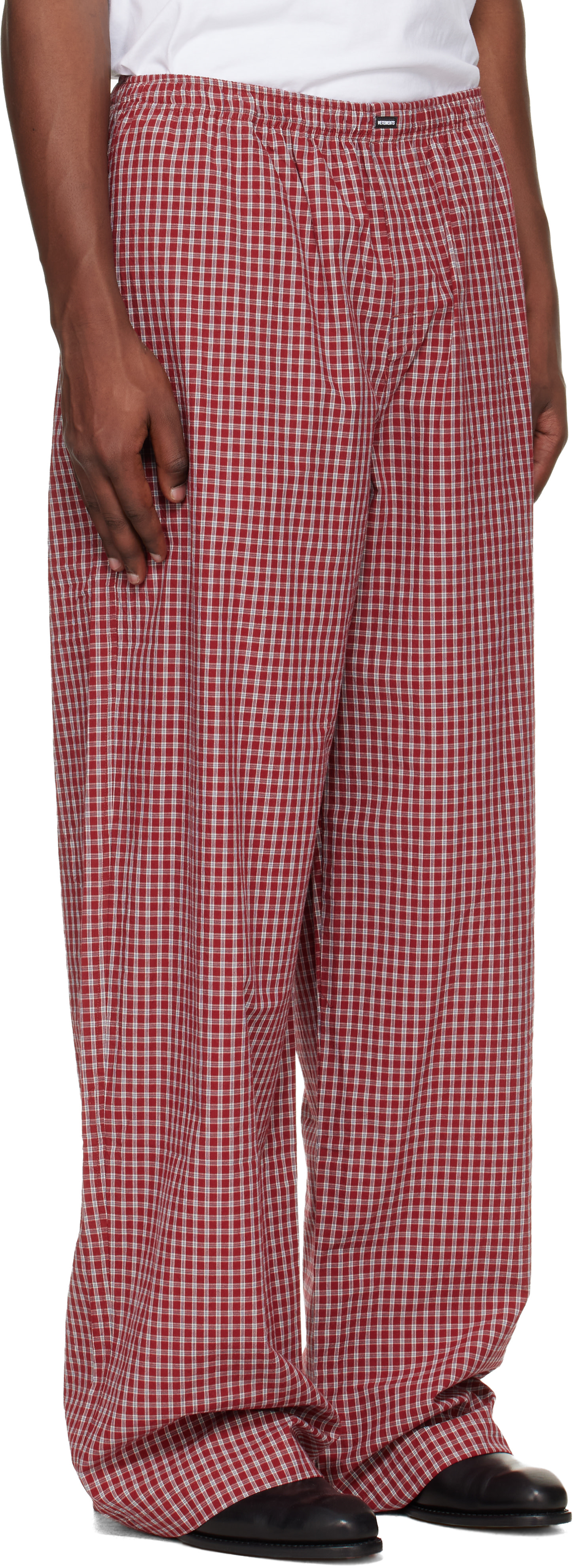 VETEMENTS - Red Check Pyjama Pants