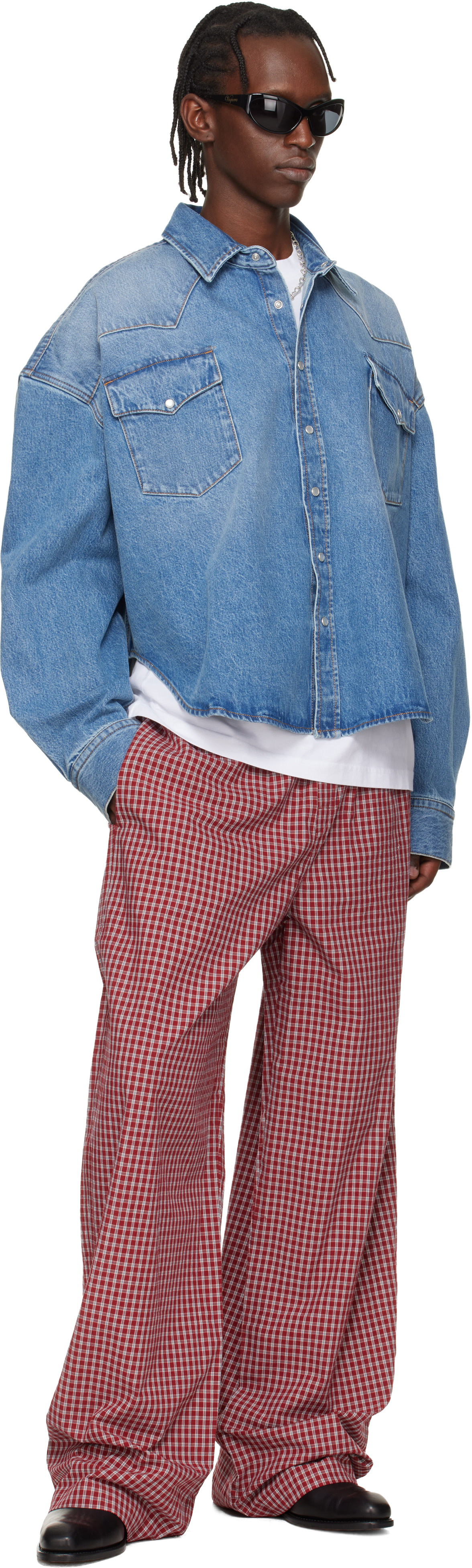 VETEMENTS - Red Check Pyjama Pants