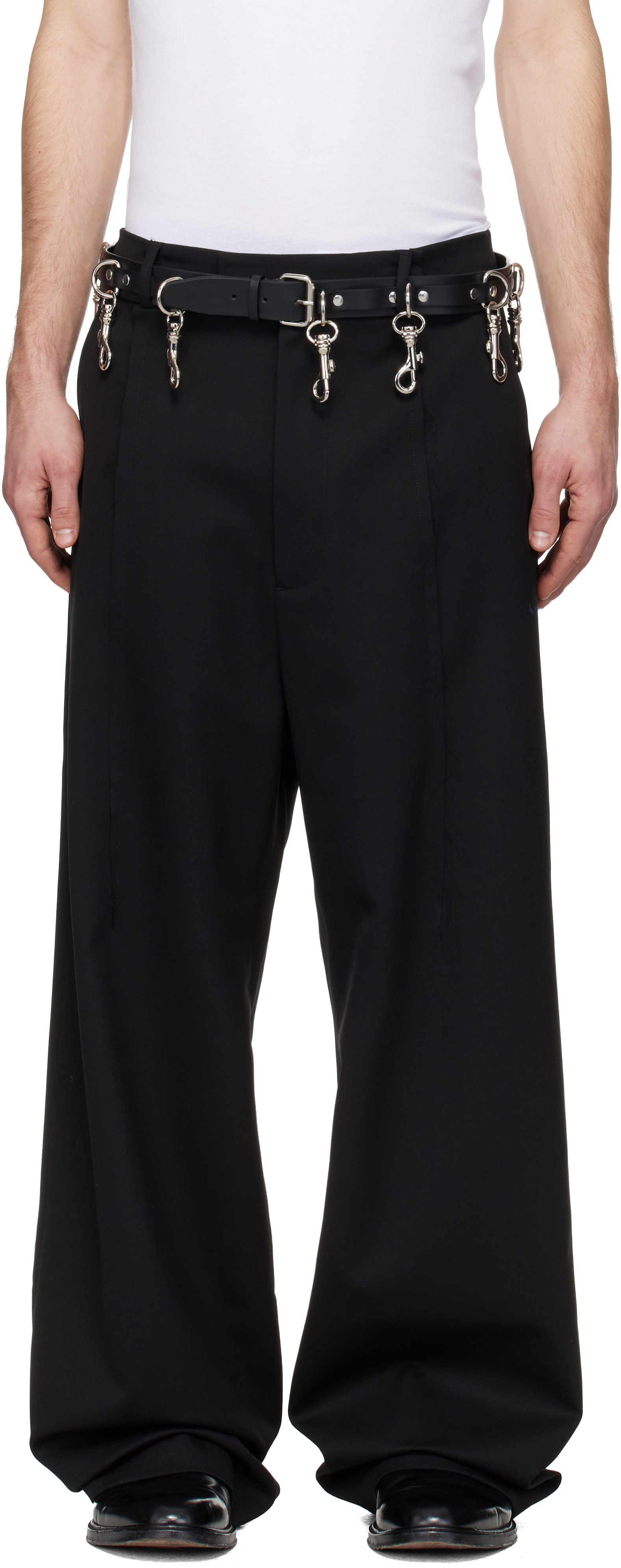 VETEMENTS - ブラック Pinched テーラードパンツ
