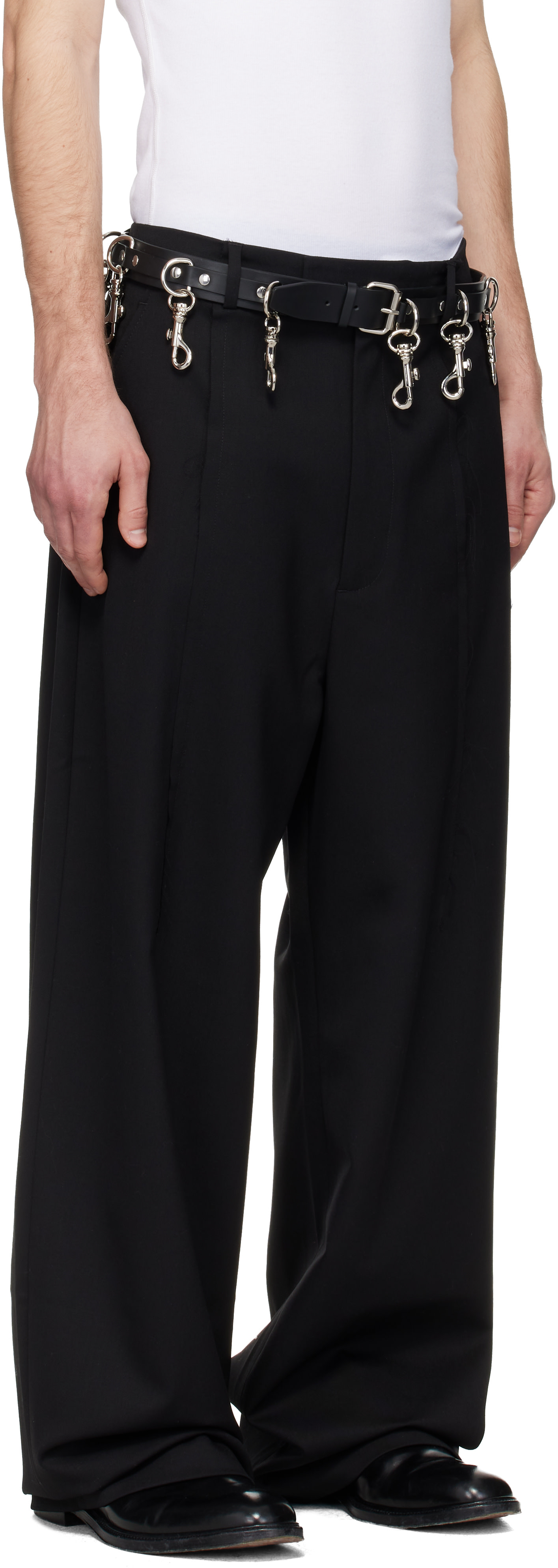 VETEMENTS - ブラック Pinched テーラードパンツ