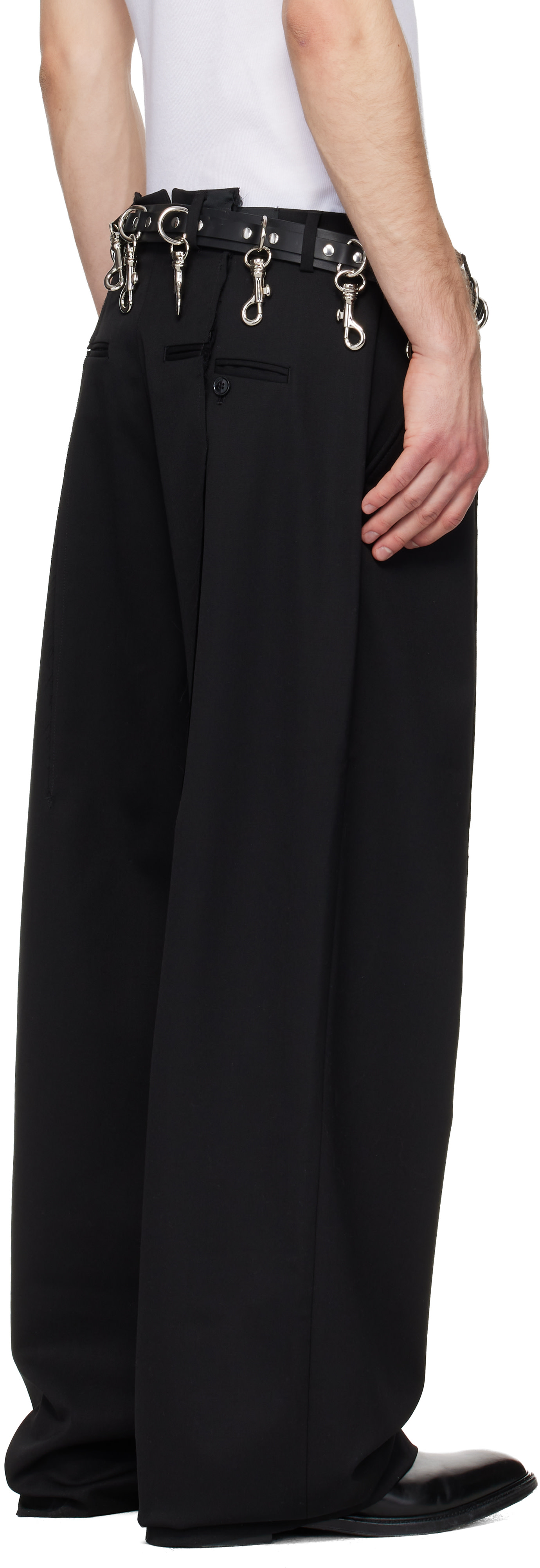 VETEMENTS - ブラック Pinched テーラードパンツ