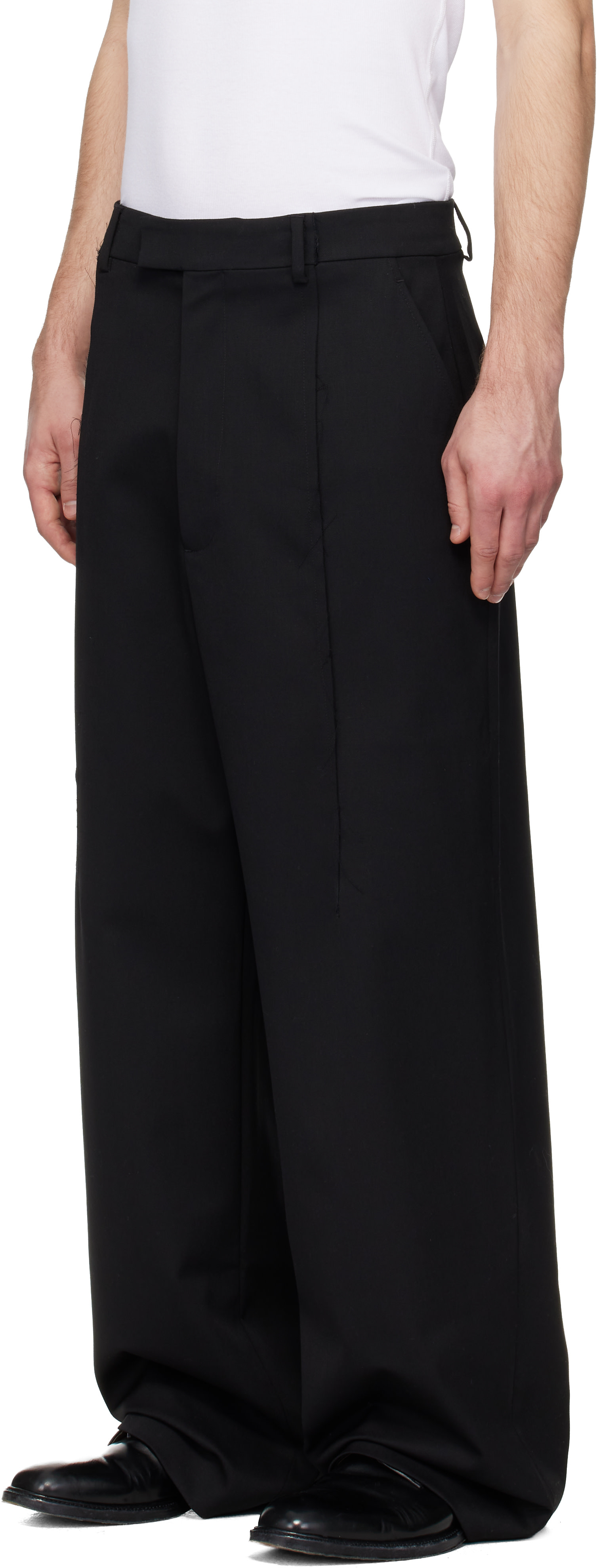 VETEMENTS - ブラック Pinched テーラードパンツ