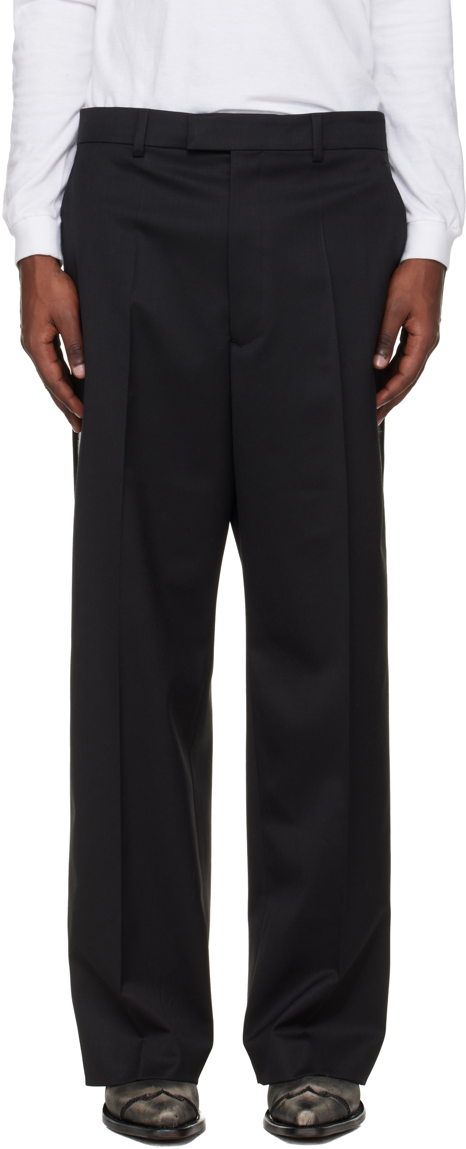 VETEMENTS - Black Taped Tailored Trousers