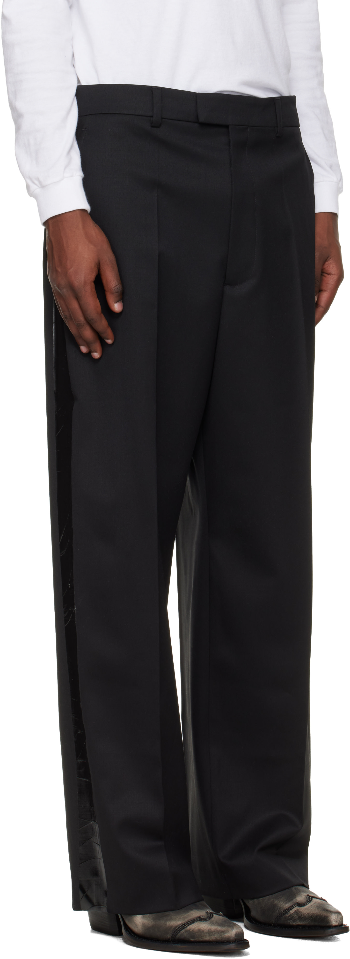 VETEMENTS - Black Taped Tailored Trousers