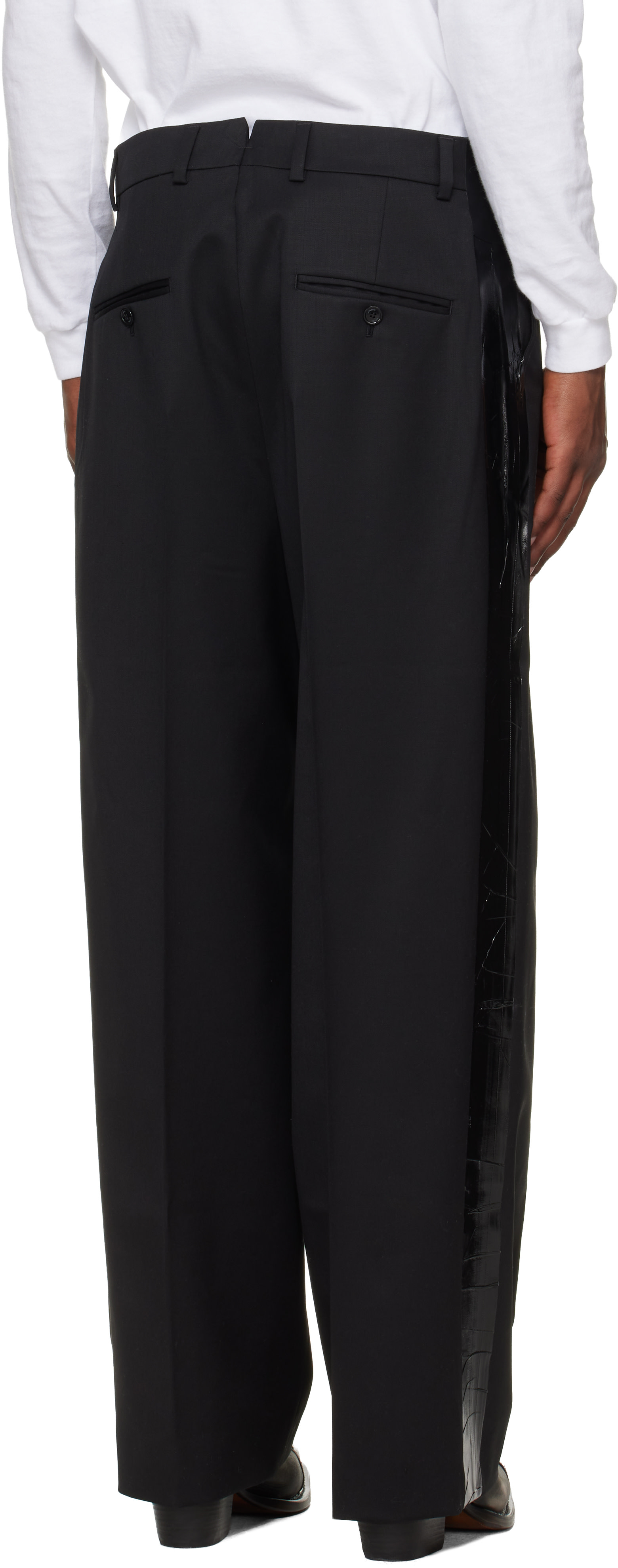 VETEMENTS - Black Taped Tailored Trousers