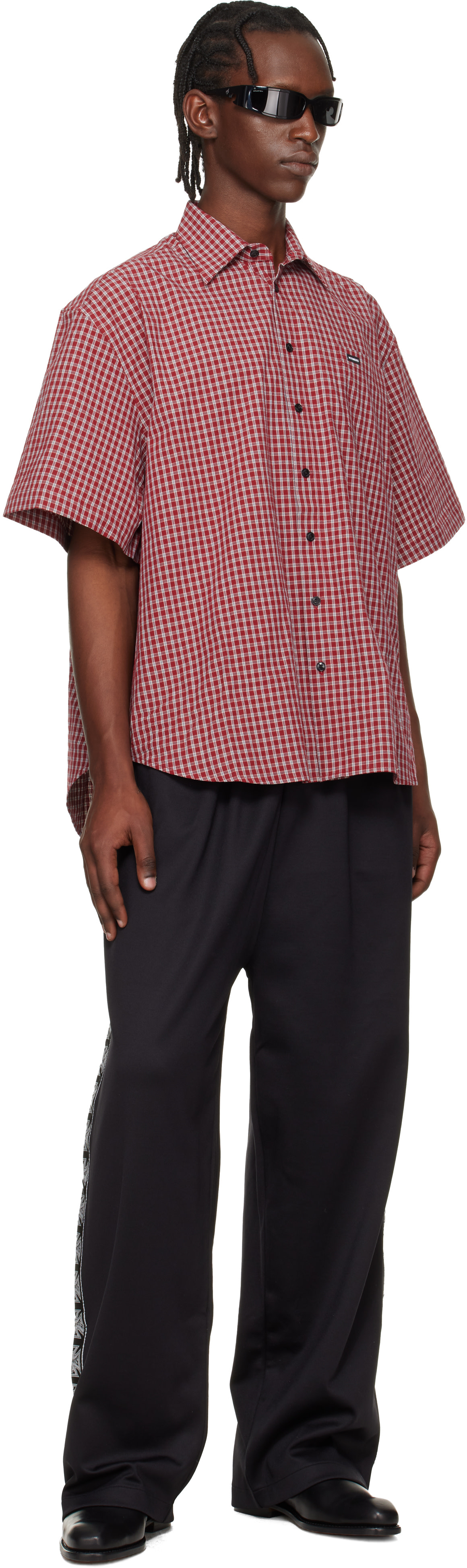 VETEMENTS: Red Short Sleeve Shirt | SSENSE