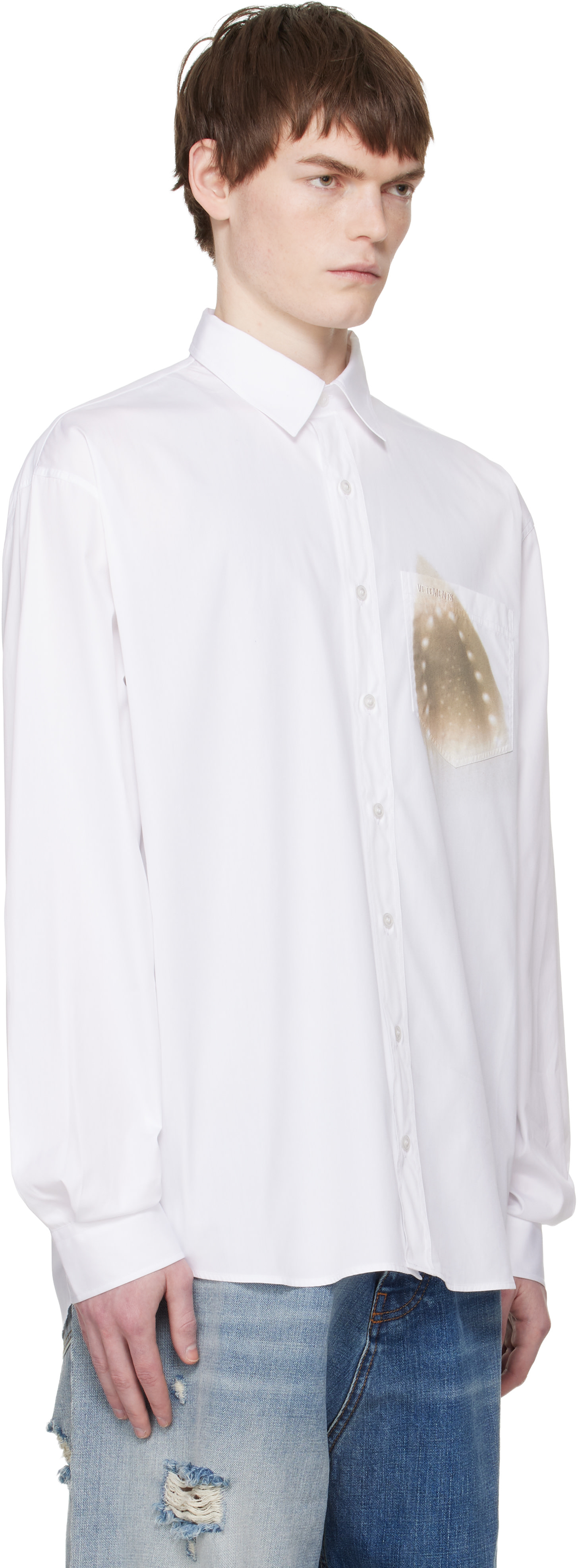 fitted mens dress shirts goTIELESS Ultimate Dress Shirt (White)