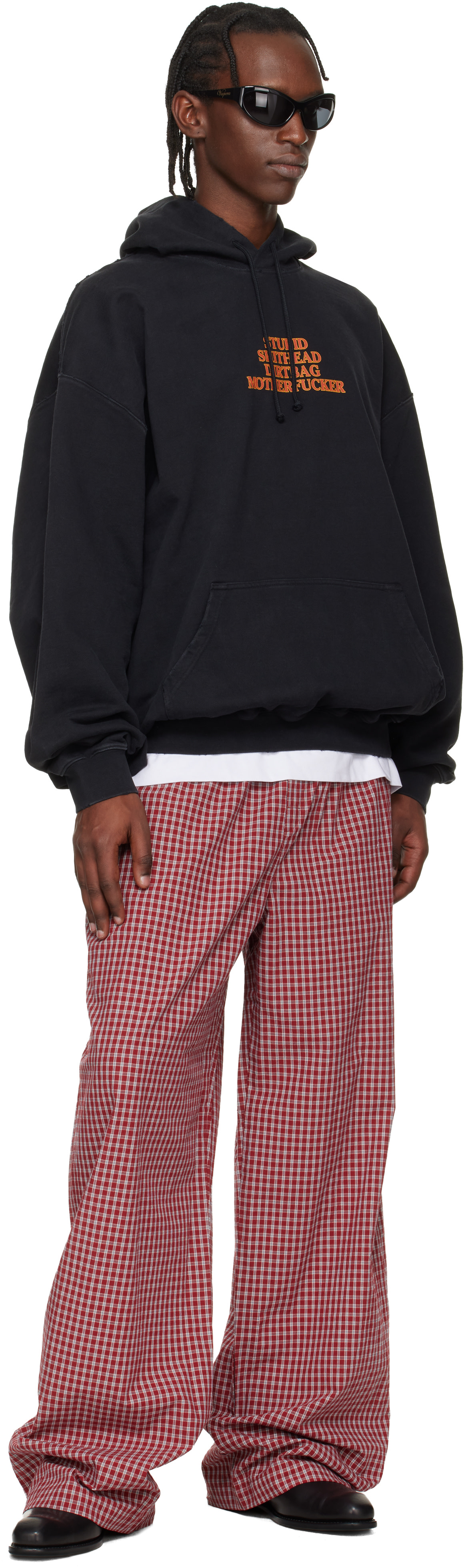 VETEMENTS - Pull à capuche 'MF' noir