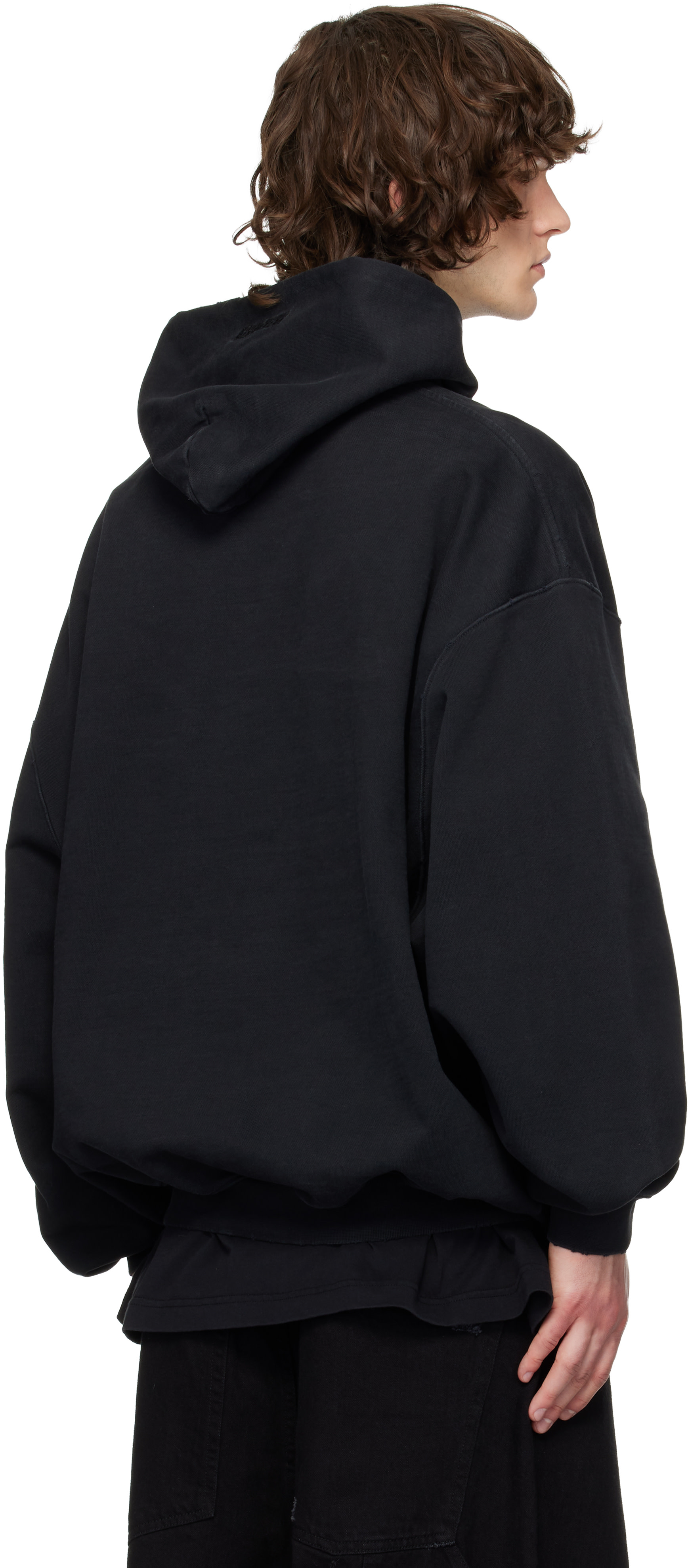 VETEMENTS - Pull à capuche 7 Sins noir
