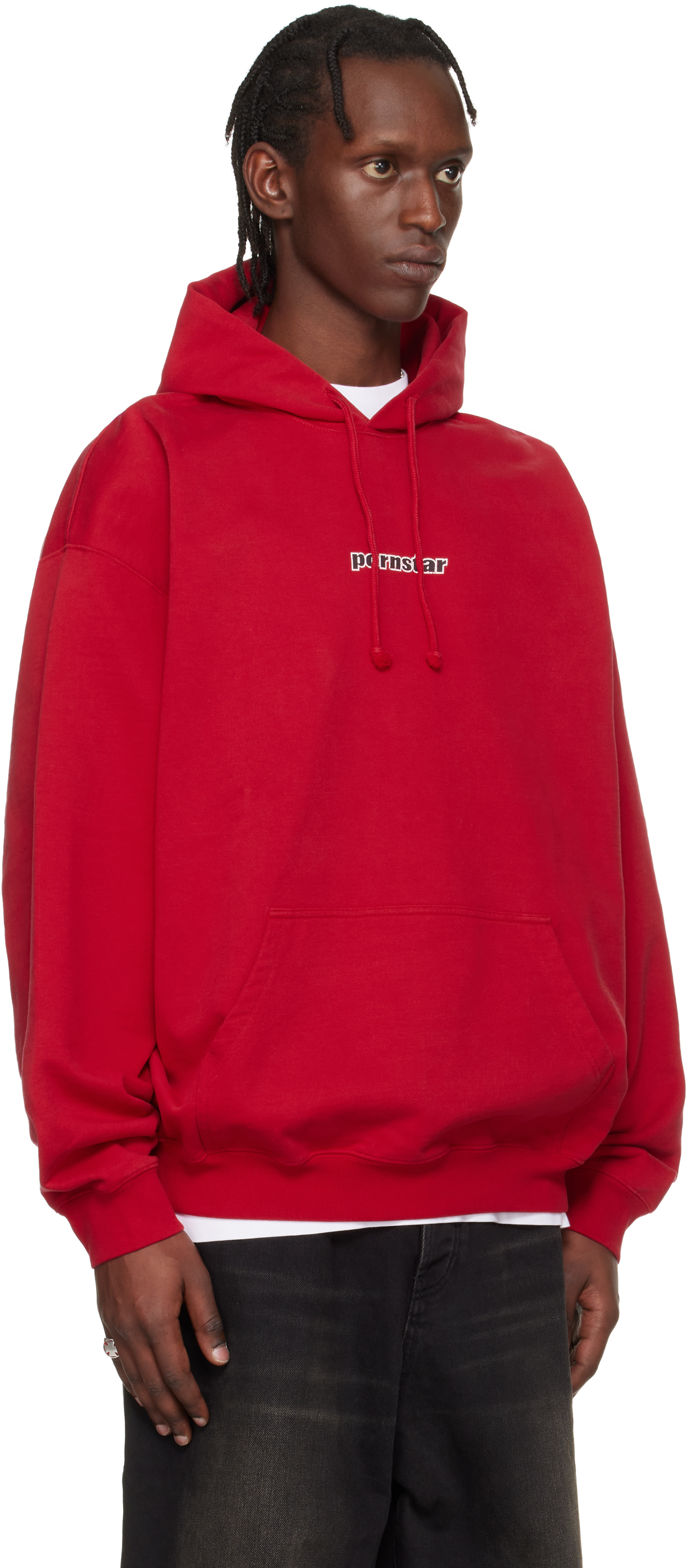 VETEMENTS - Pull à capuche 'Pornstar' rouge