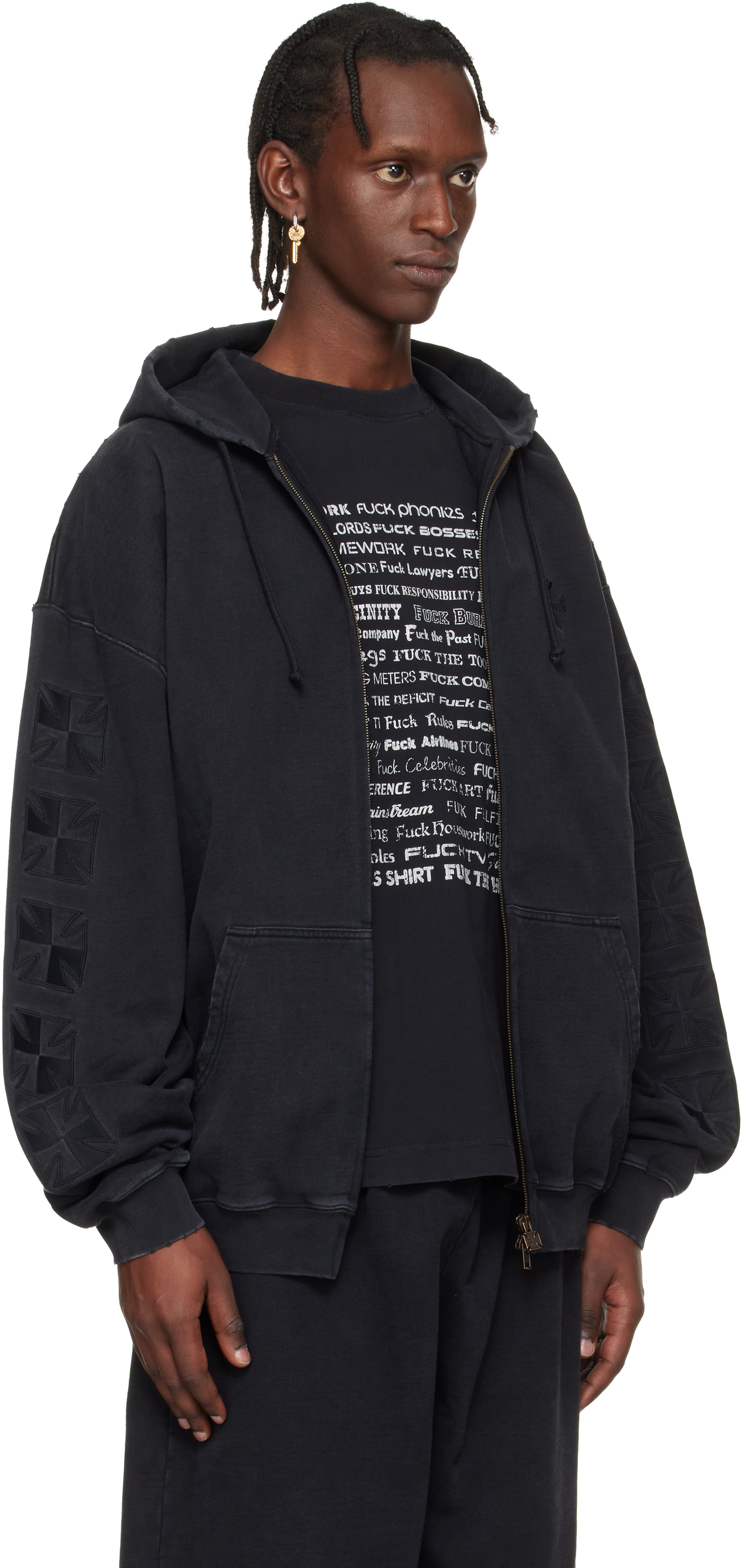 VETEMENTS フーディ　正規品 Vetements FW17 Total Fucking Darkness Cropped Bomber Jacket