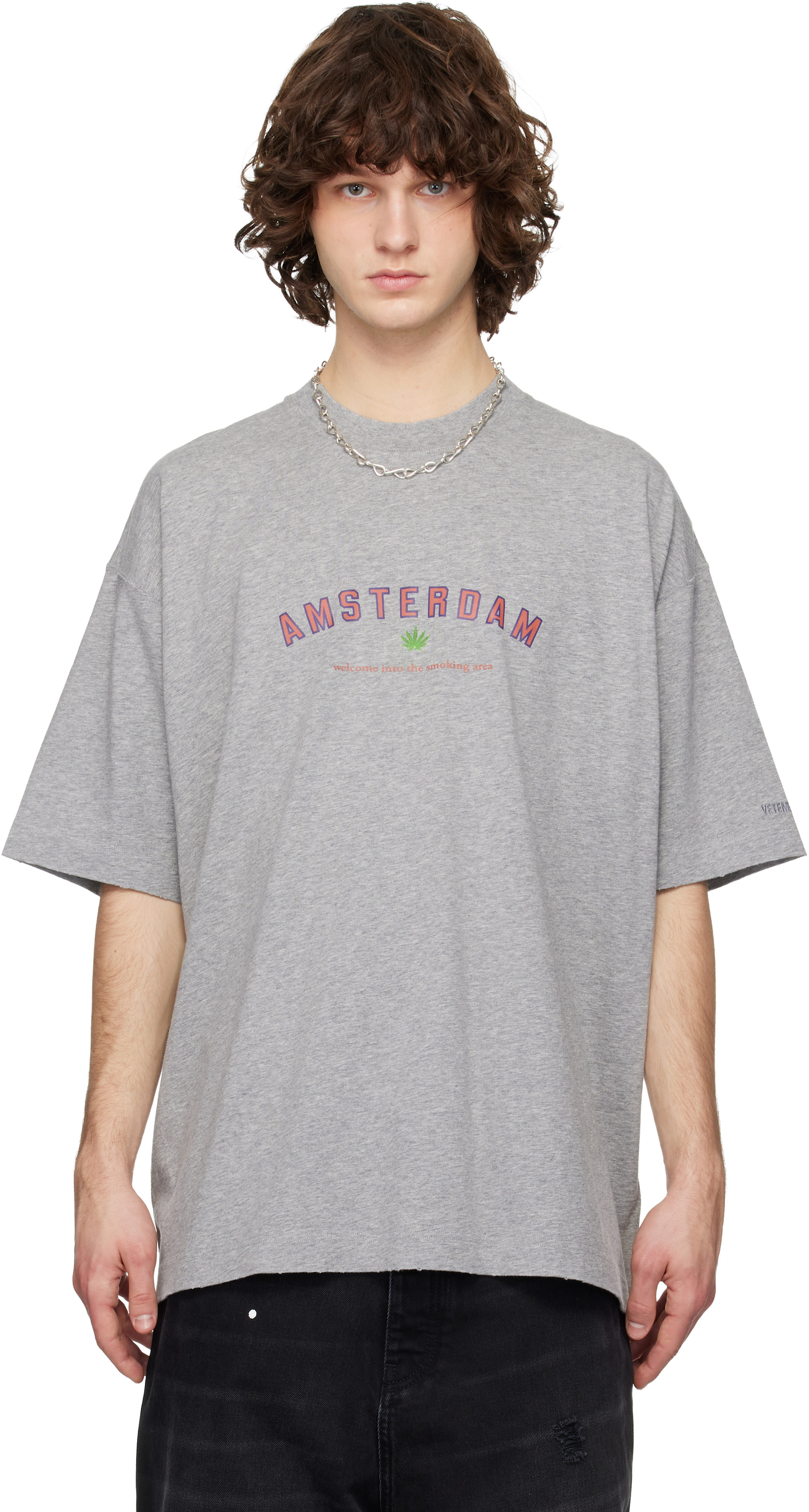 VETEMENTS - T-shirt 'Amsterdam' gris
