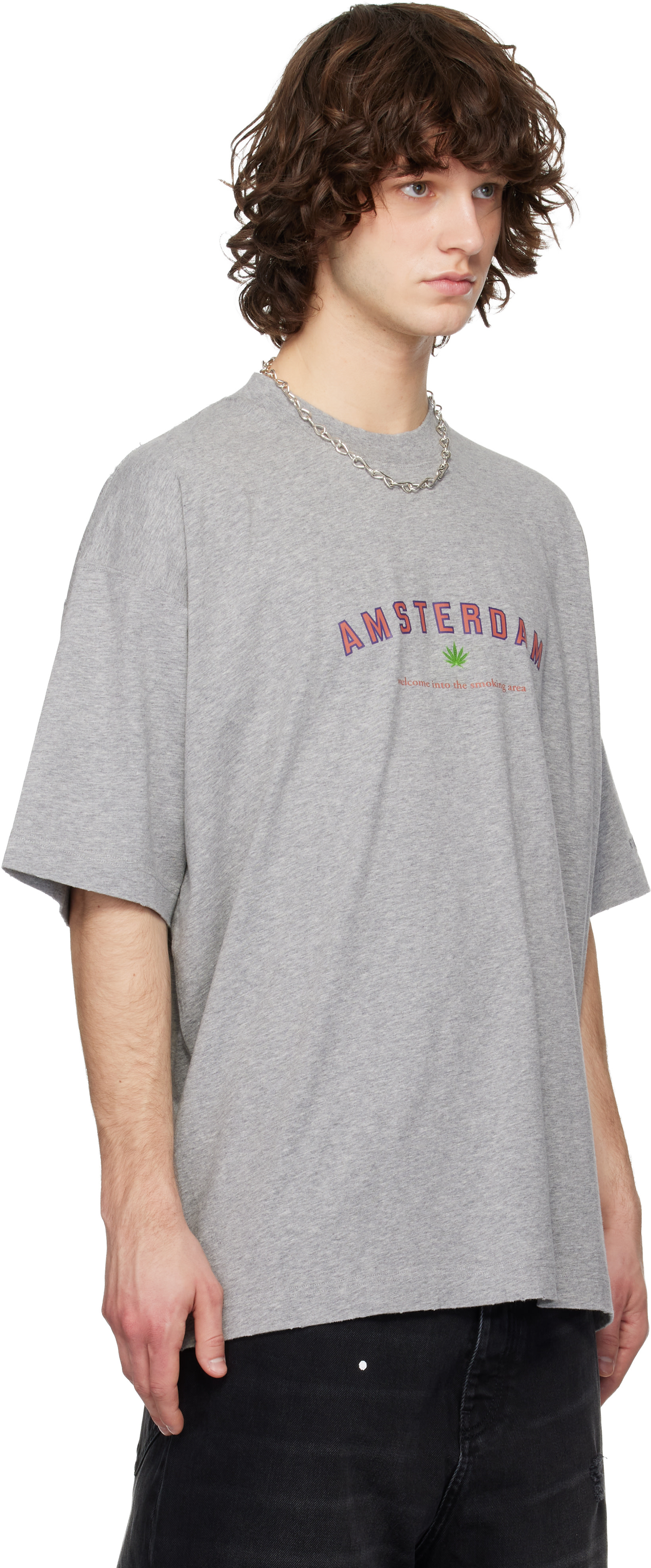 VETEMENTS - T-shirt 'Amsterdam' gris