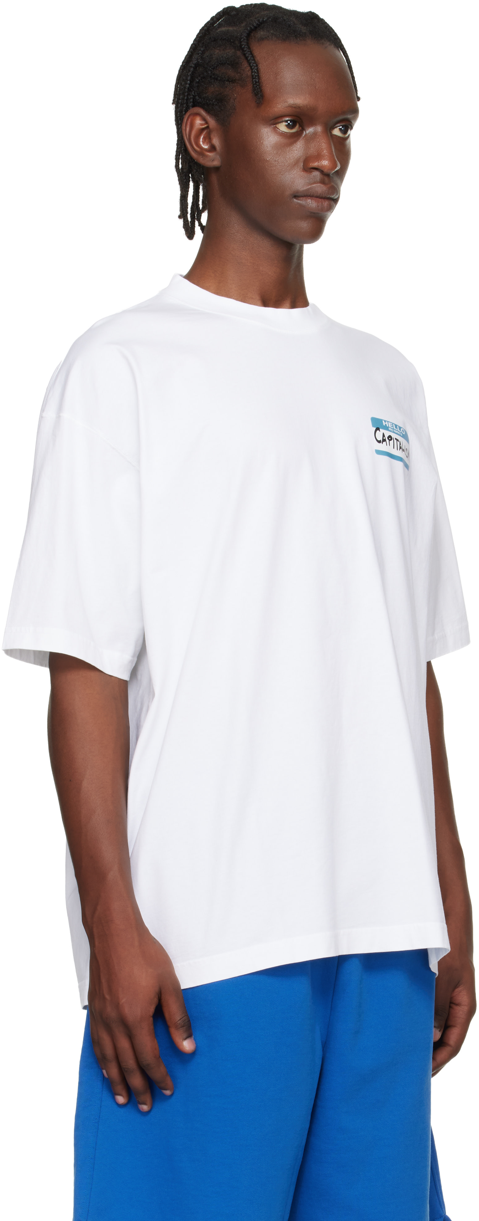 VETEMENTS - T-shirt blanc à image